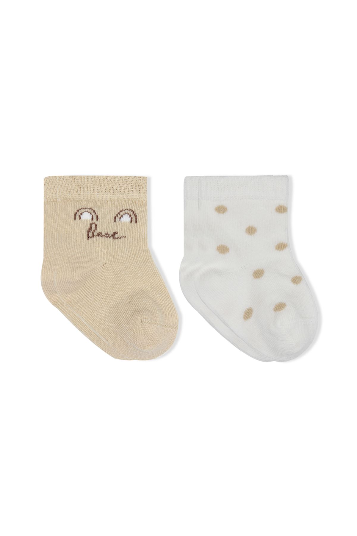 Bistyle So Bear Penye Soket Çorap 2li 10142 Ekru Kahve