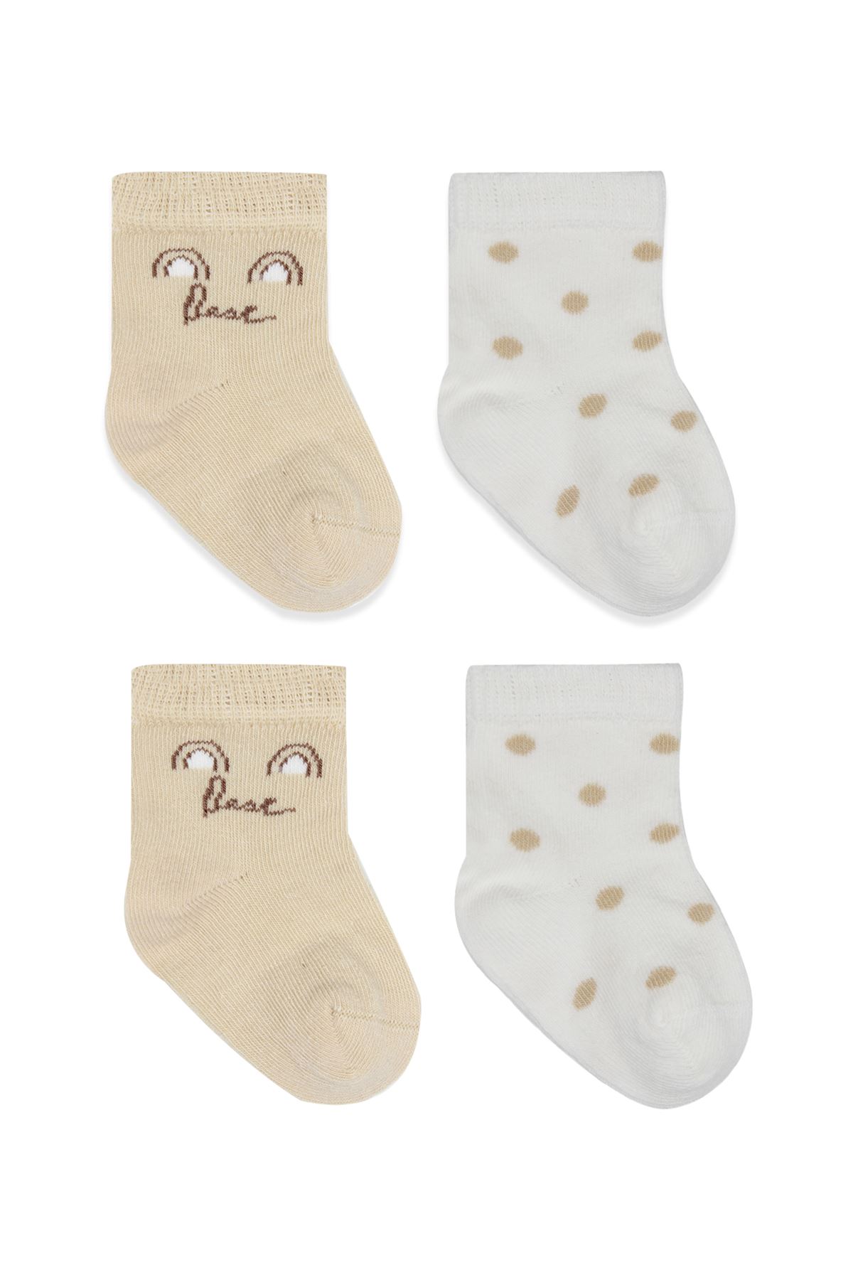 Bistyle So Bear Penye Soket Çorap 2li 10142 Ekru Kahve