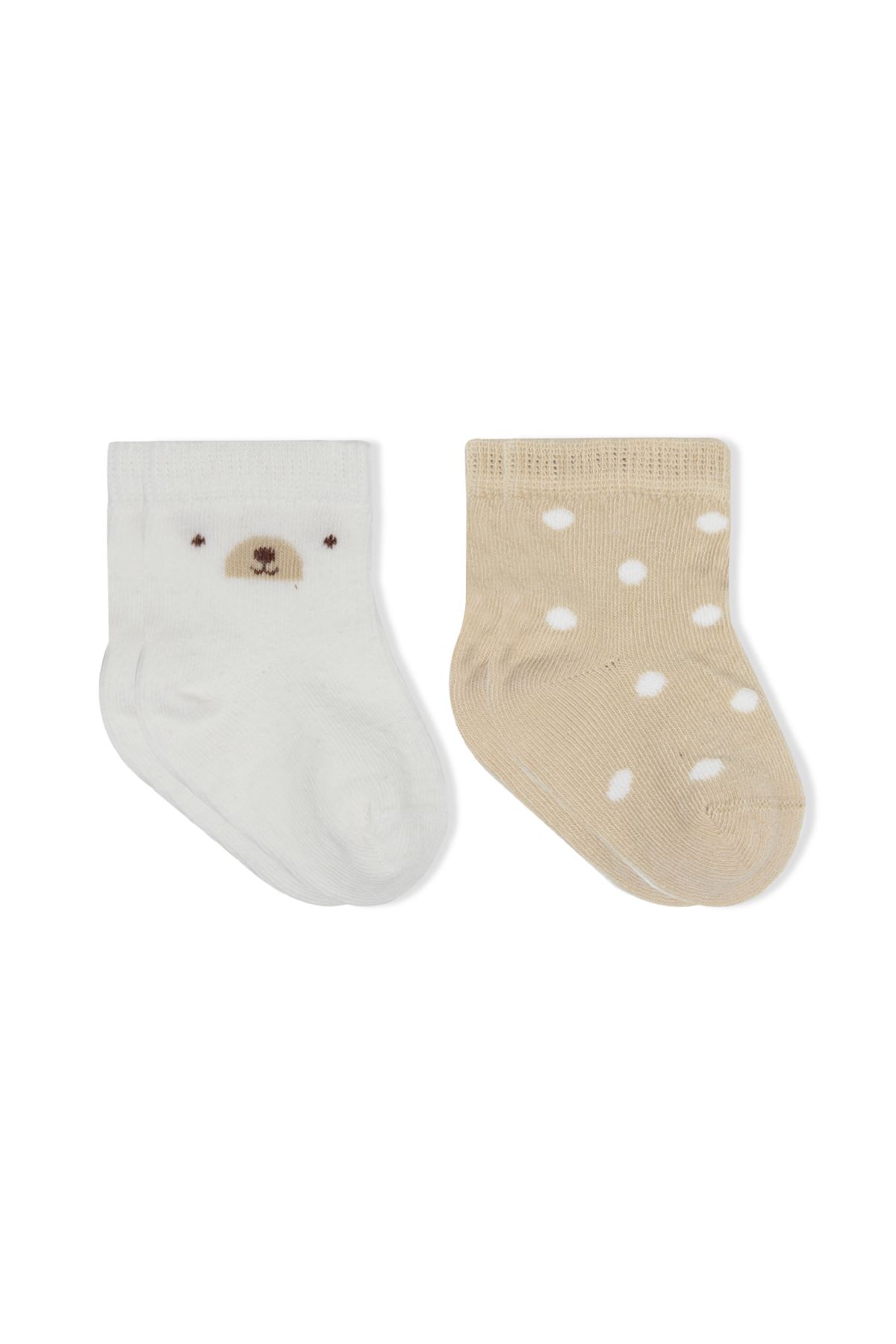 Bistyle So Bear Penye Soket Çorap 2li 10142 Ekru Bej