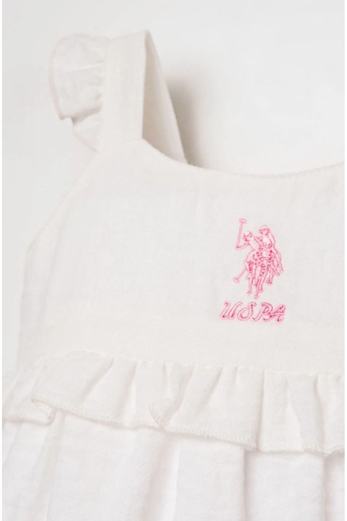 U.S. Polo Elbise USB3033 Beyaz