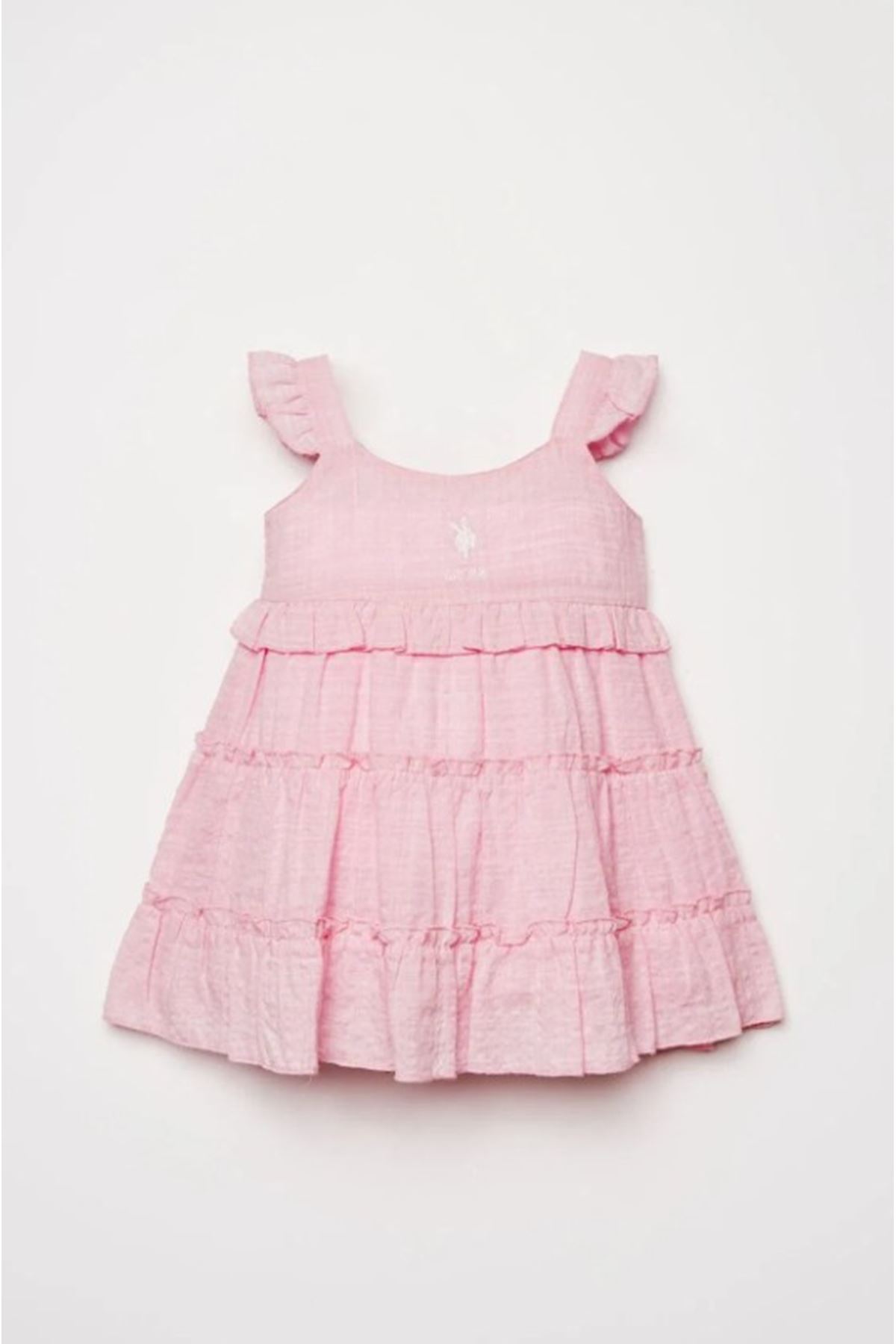 U.S. Polo Elbise USB3033 Pembe