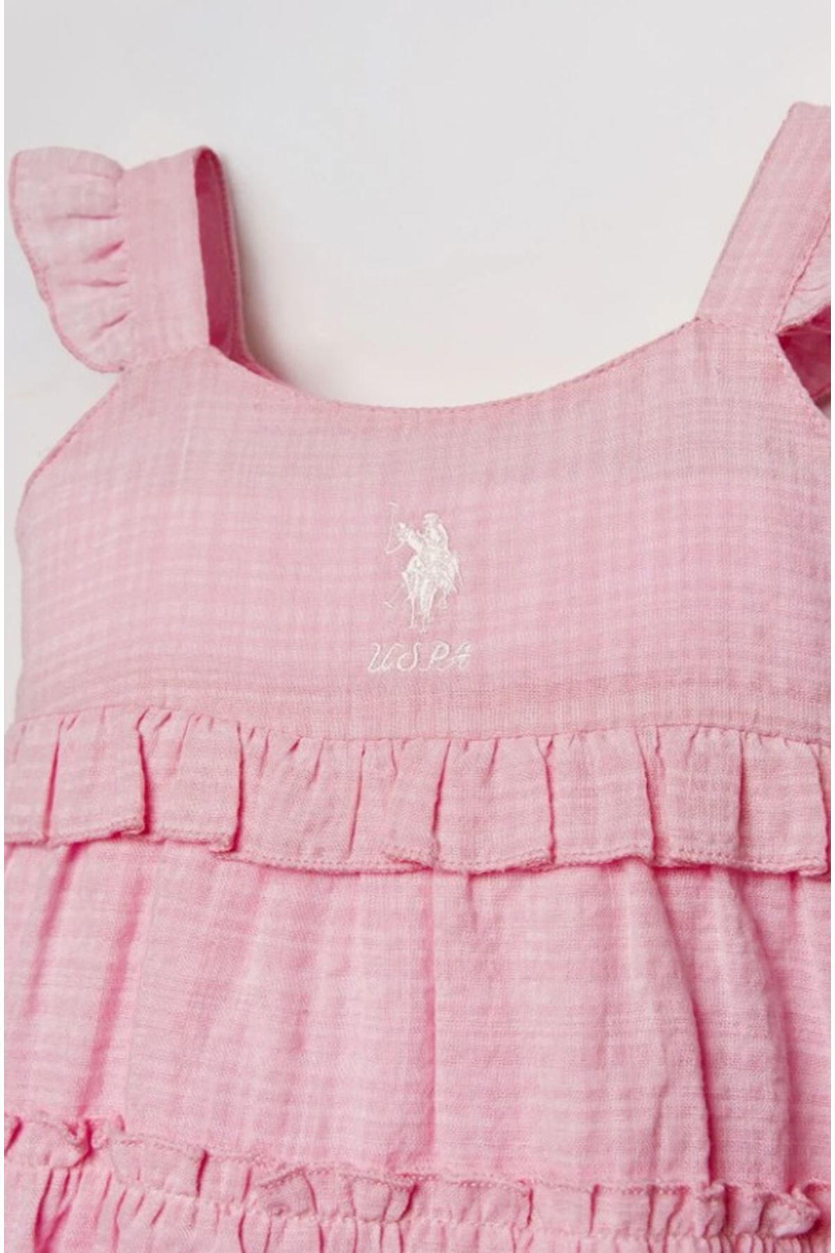 U.S. Polo Elbise USB3033 Pembe