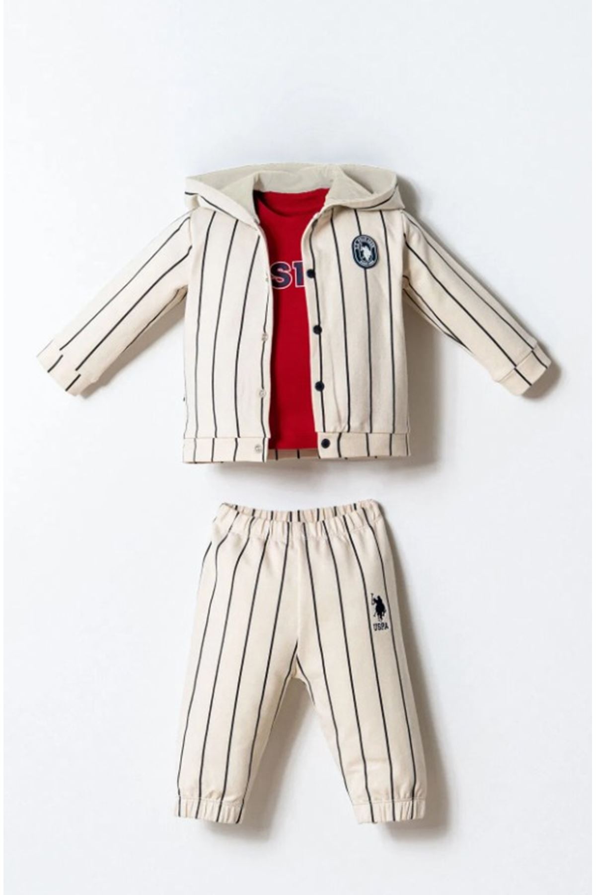 U.S. Polo 3lü Takım USB2871 Kırmızı