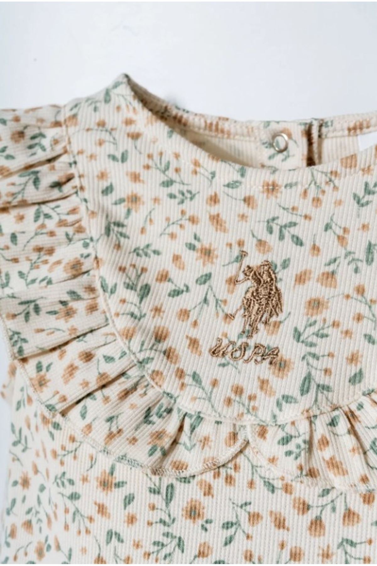 U.S. Polo Elbise USB2984 Ekru