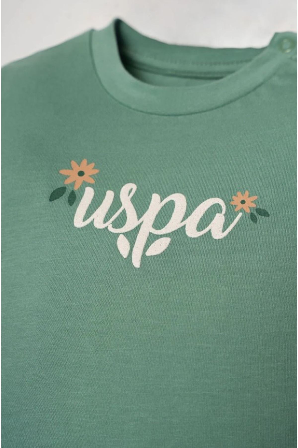 U.S. Polo Şortlu Takım USB2982 Yeşil