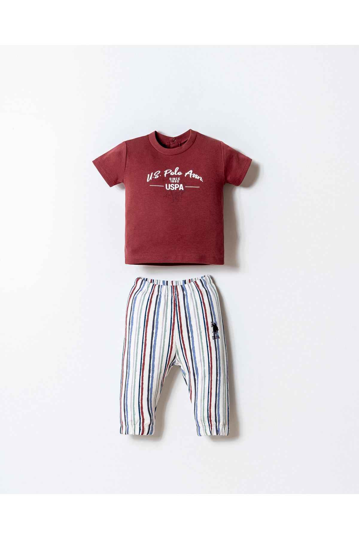 U.S. Polo 2li Takım USB2879 Bordo