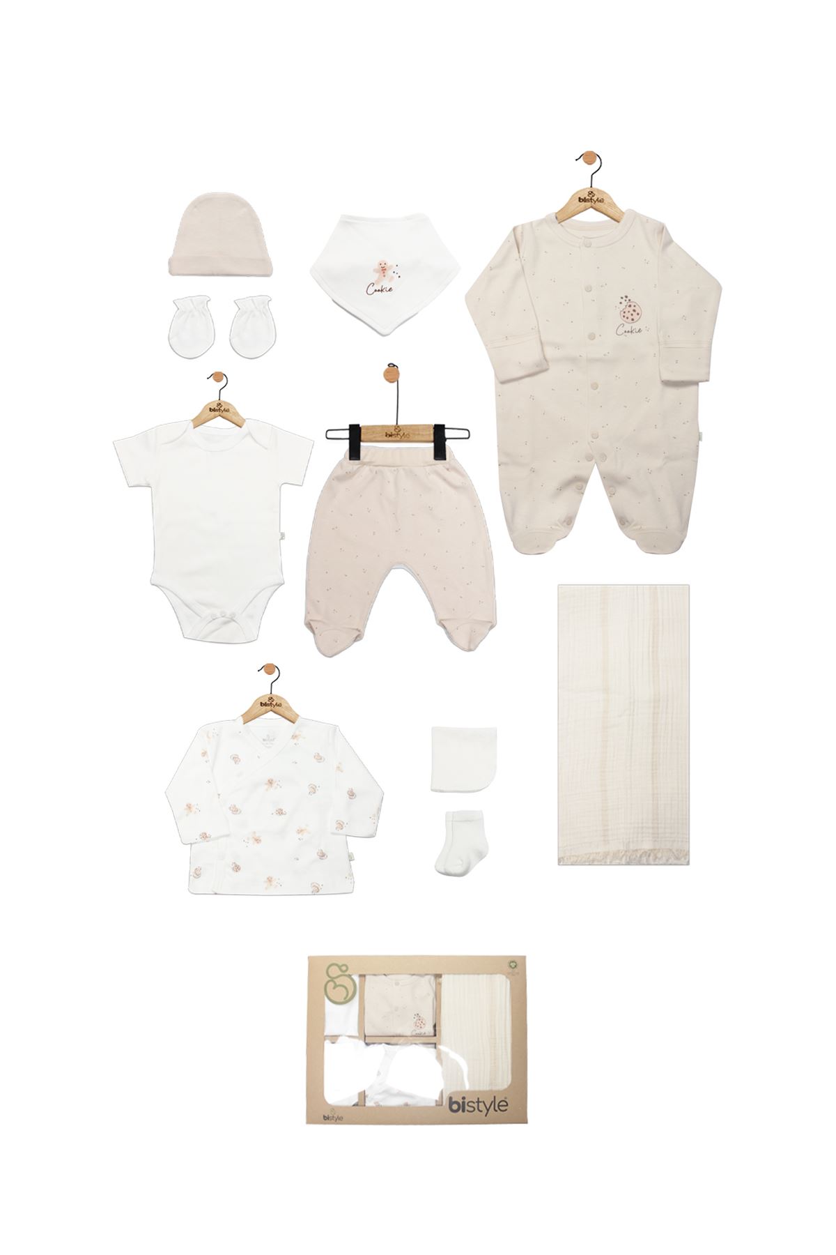 Bistyle 10lu Hastane Çıkışı Cookies Make Happy 11113 Ekru