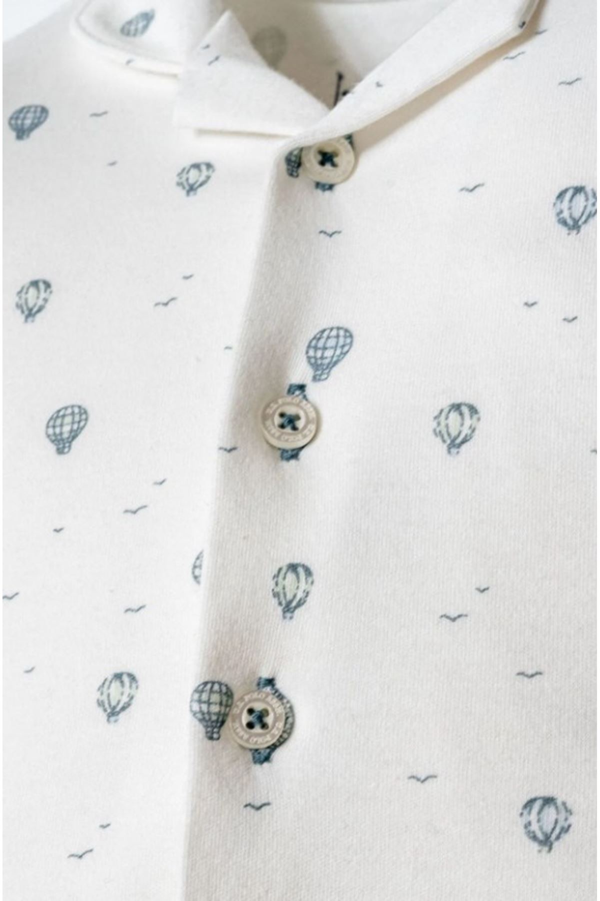 U.S. Polo Gömlek Pijama Takımı USB2852 Beyaz