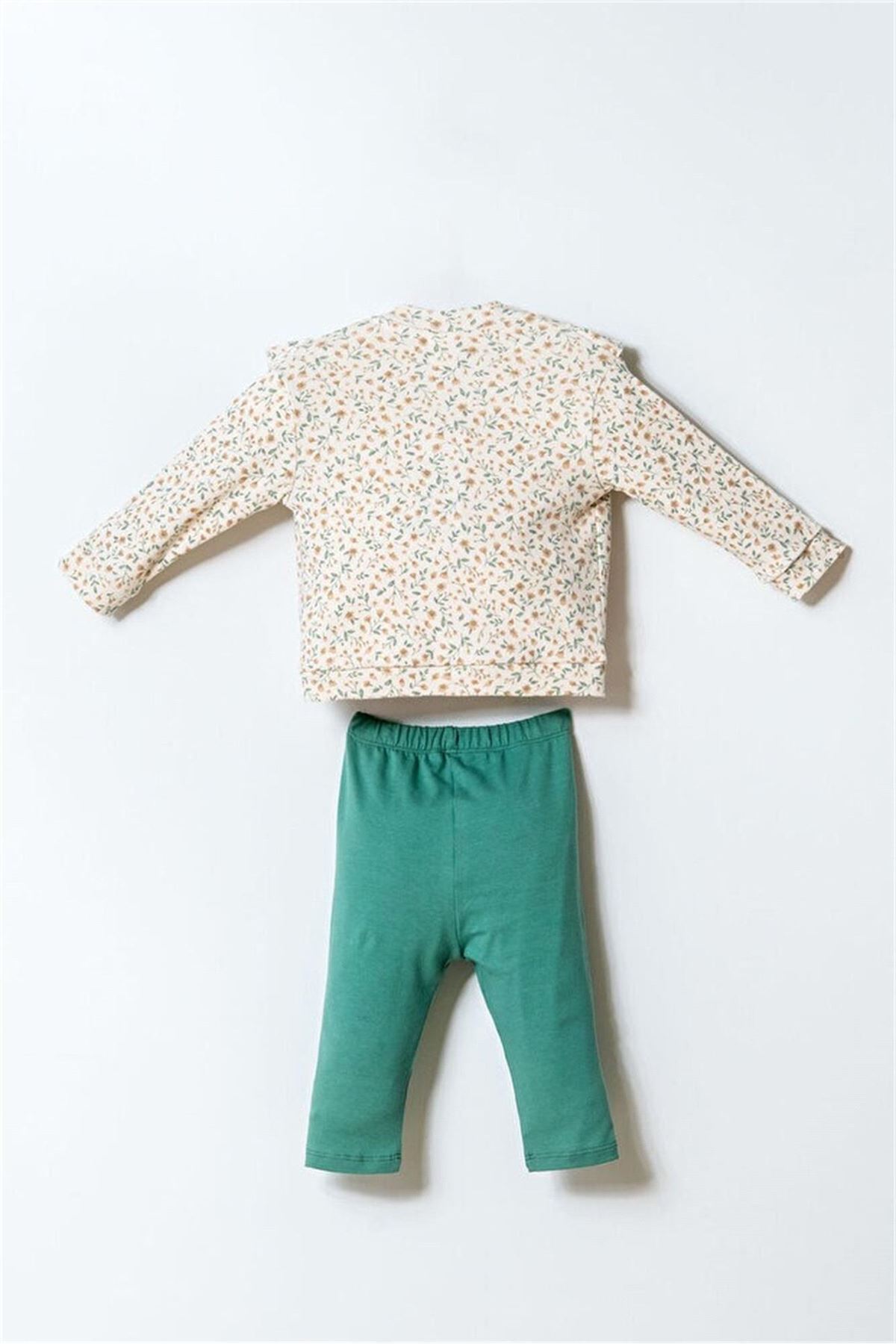 U.S. Polo 3lü Takım USB2981 Ekru Yeşil