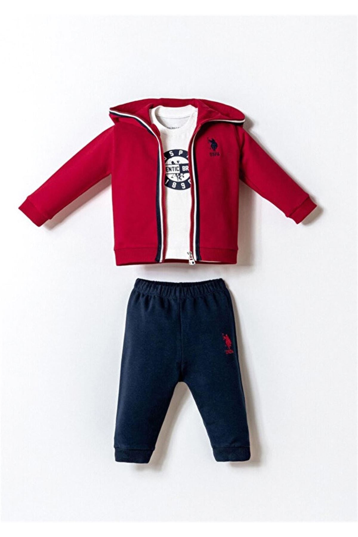 U.S. Polo 3lü Takım USB2875 Kırmızı