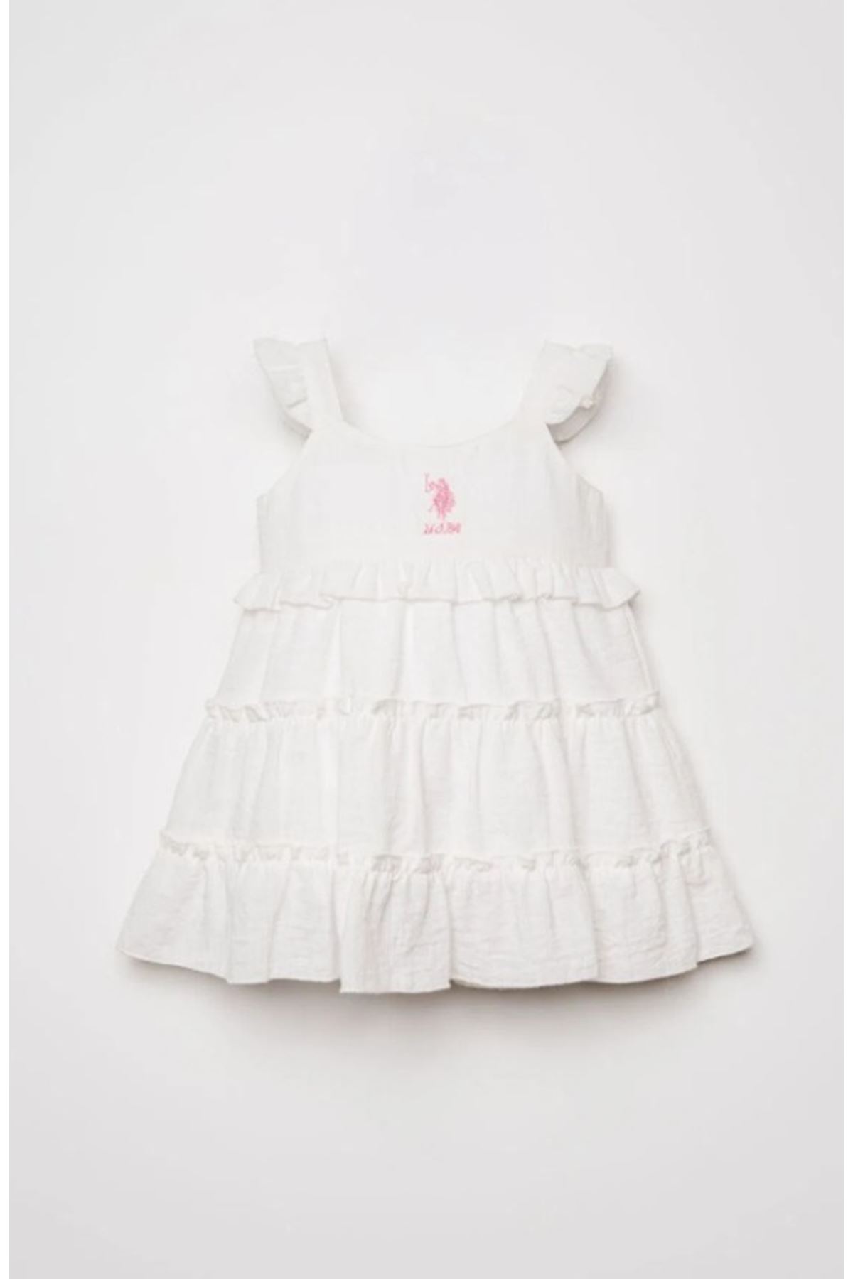 U.S. Polo Elbise USB3033 Beyaz