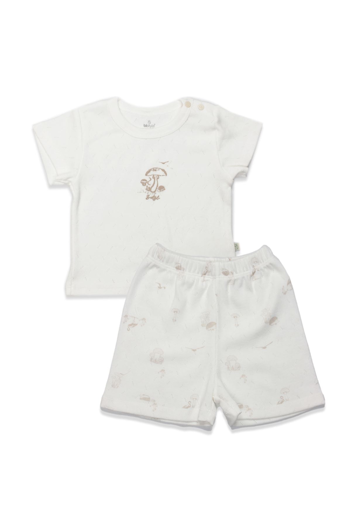 Bistyle 2li Takım Şortlu My Favorite Zoo 14150 Ekru