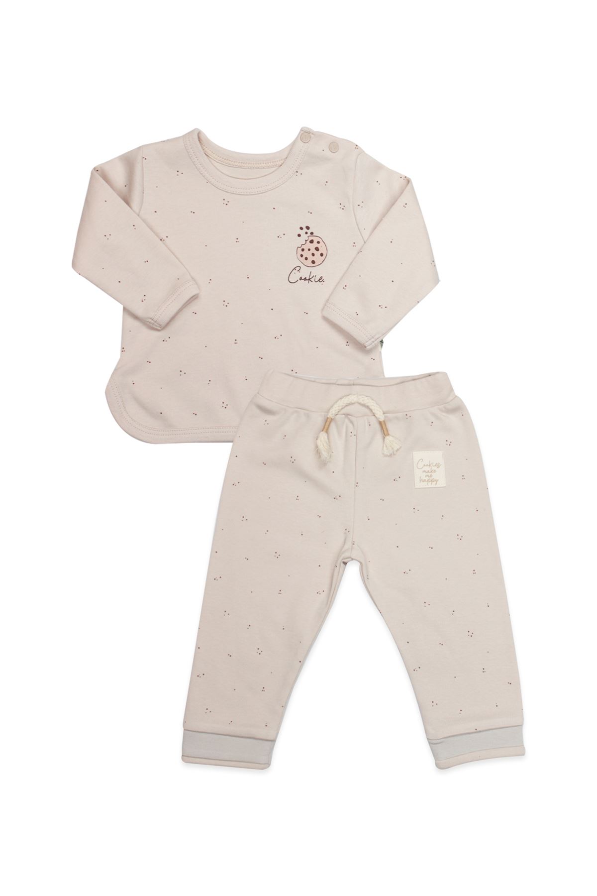 Bistyle 2li Takım Cookies Make Happy 14110 Ekru
