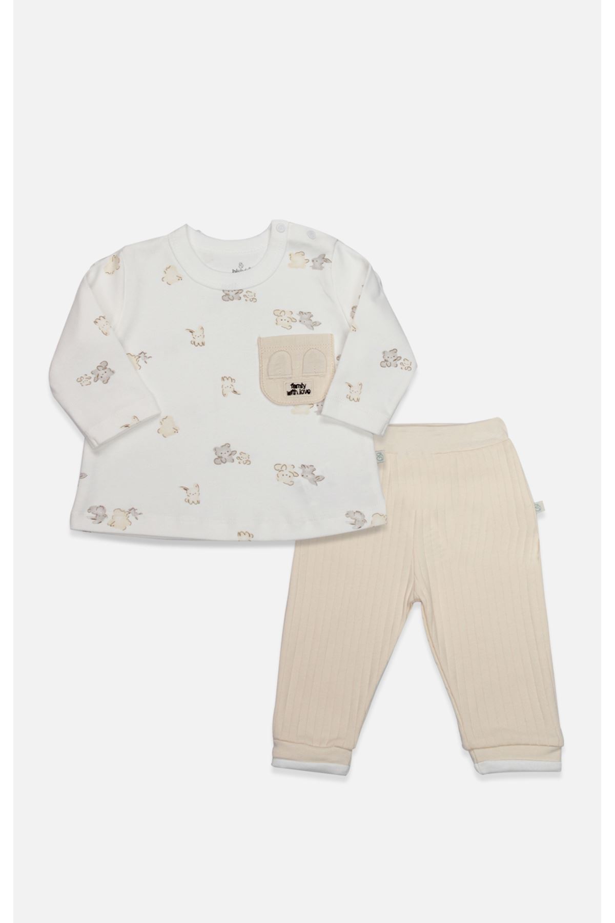 Bistyle 2li Takım With You Family 14121 Bej