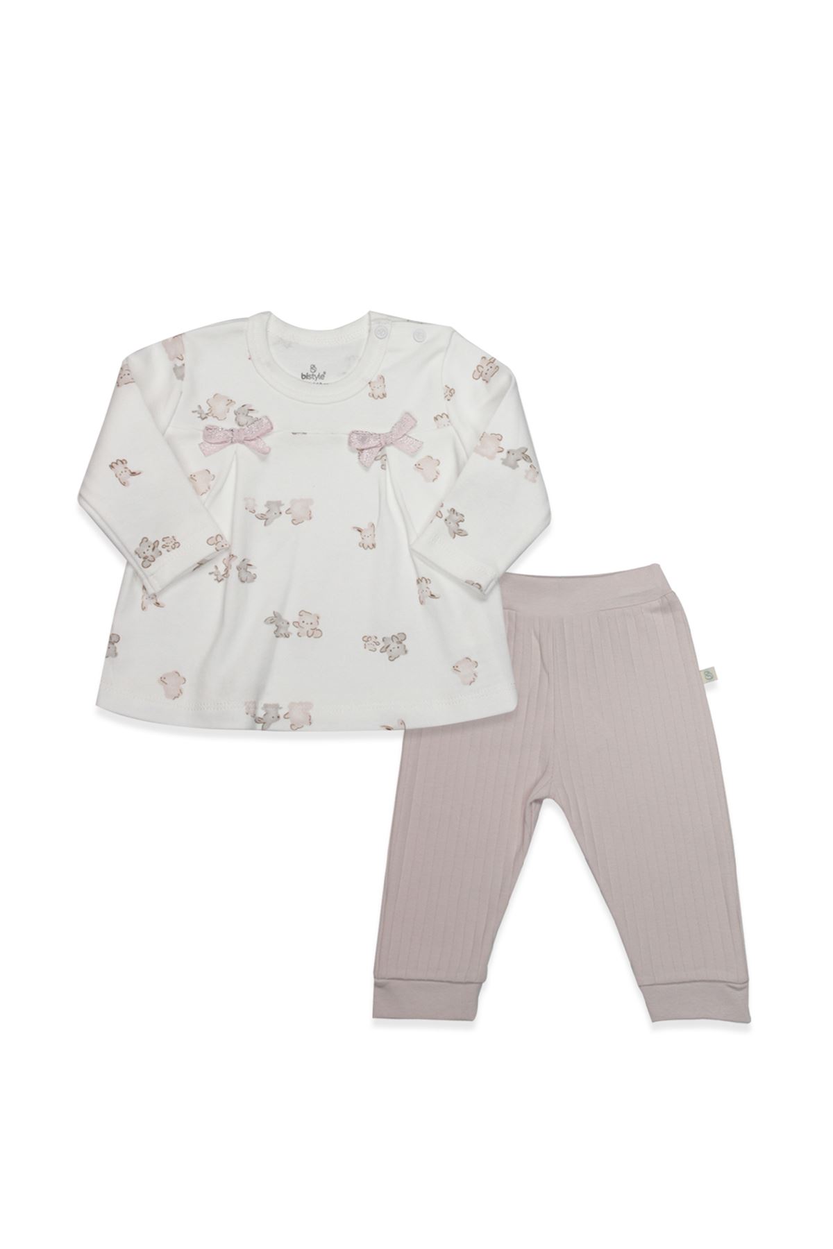 Bistyle 2li Takım Love You Family 14122 Pudra