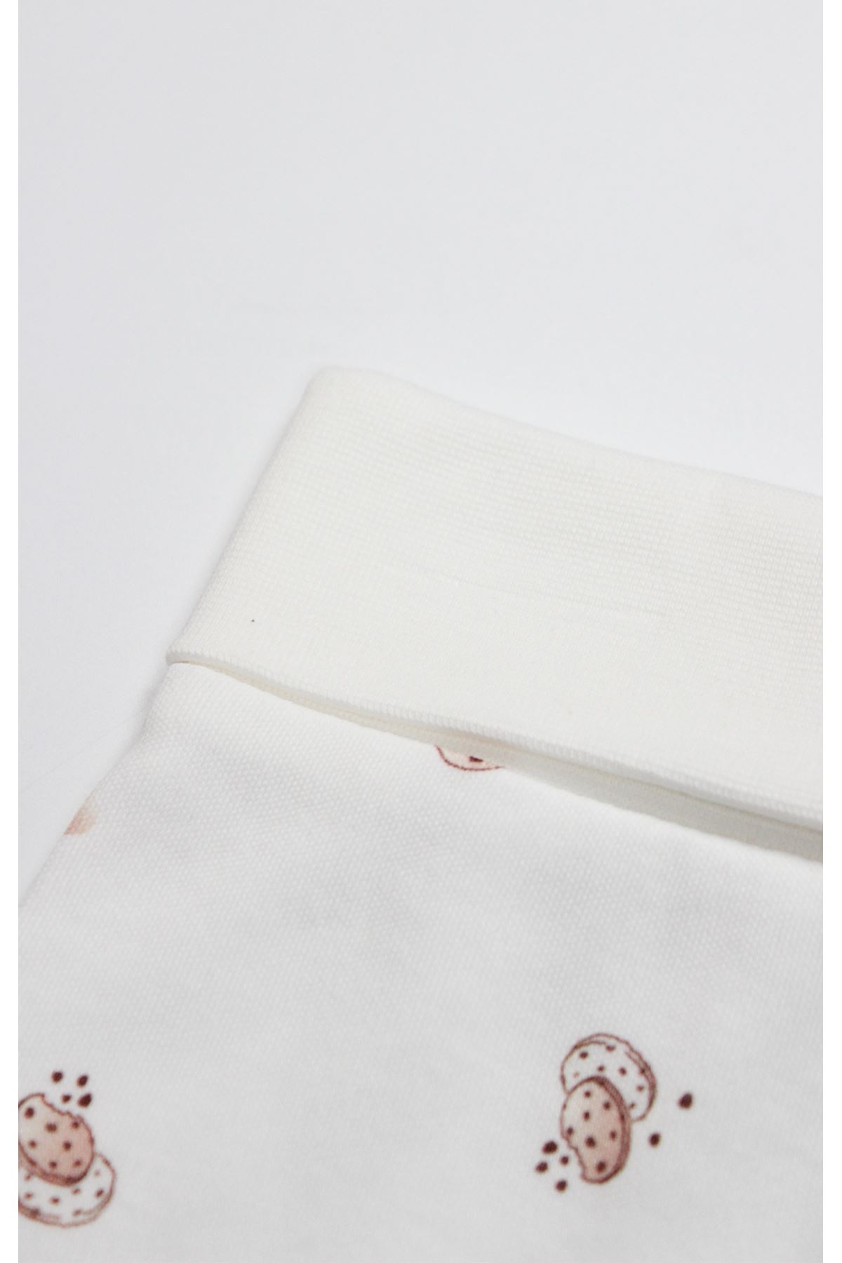 Bistyle Patikli Alt Cookies Make Happy 16144 Ekru