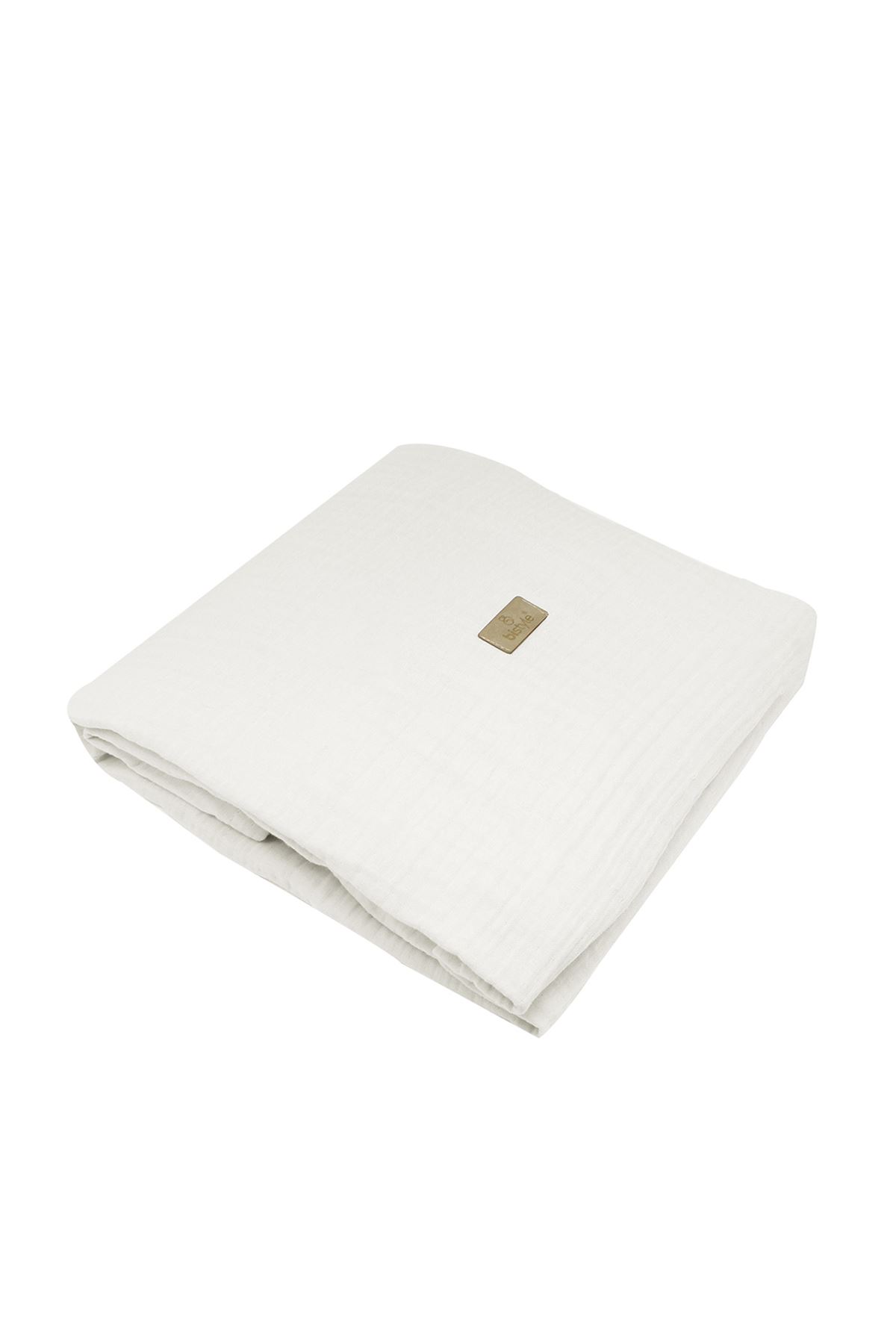 Bistyle Müslin Battaniye Diş Kaşiyicili Family Friends 70155 85x75cm Ekru