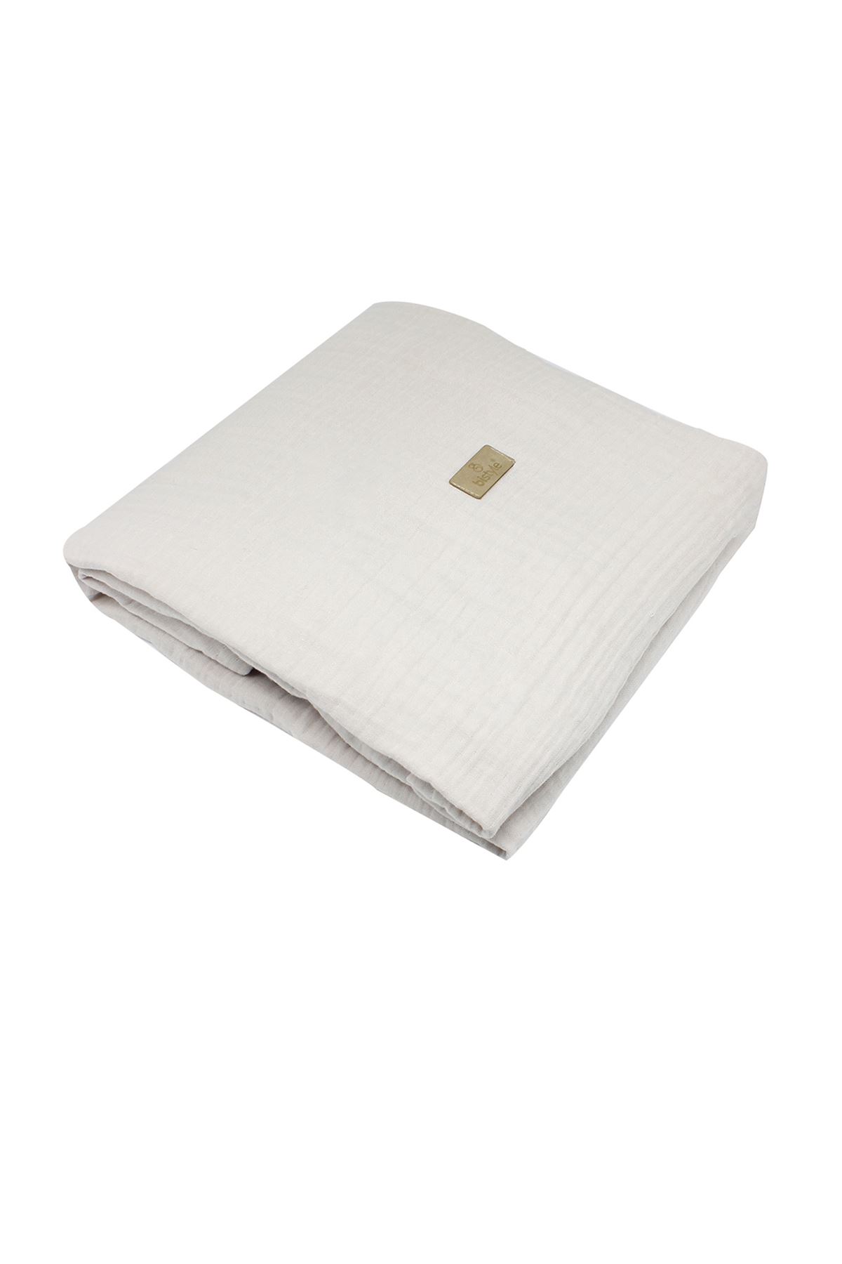 Bistyle Müslin Battaniye Diş Kaşiyicili Family Friends 70155 85x75cm Taş