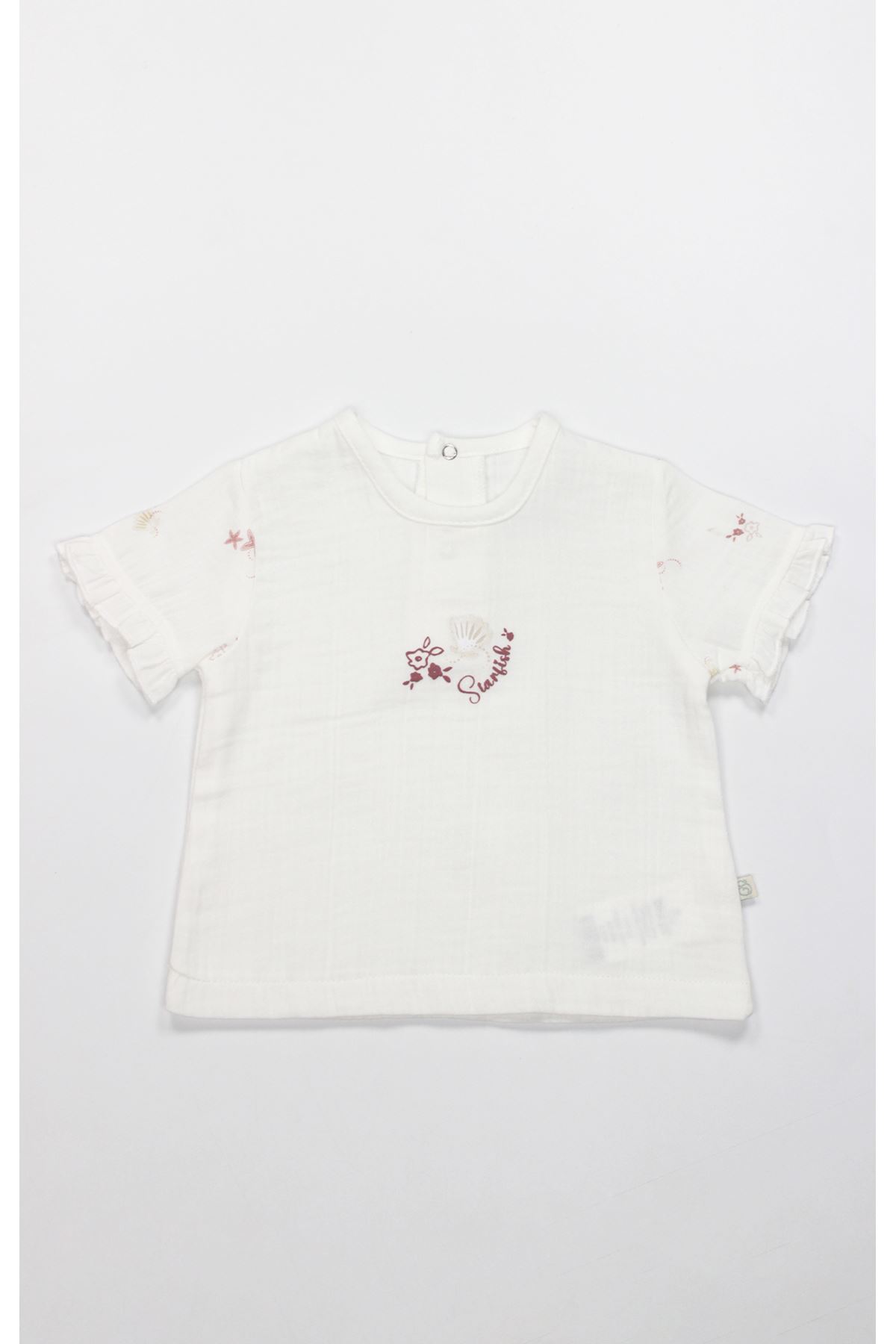 Bistyle 2li Takım Şort Müslin Starfish Wishes 14124 Pembe