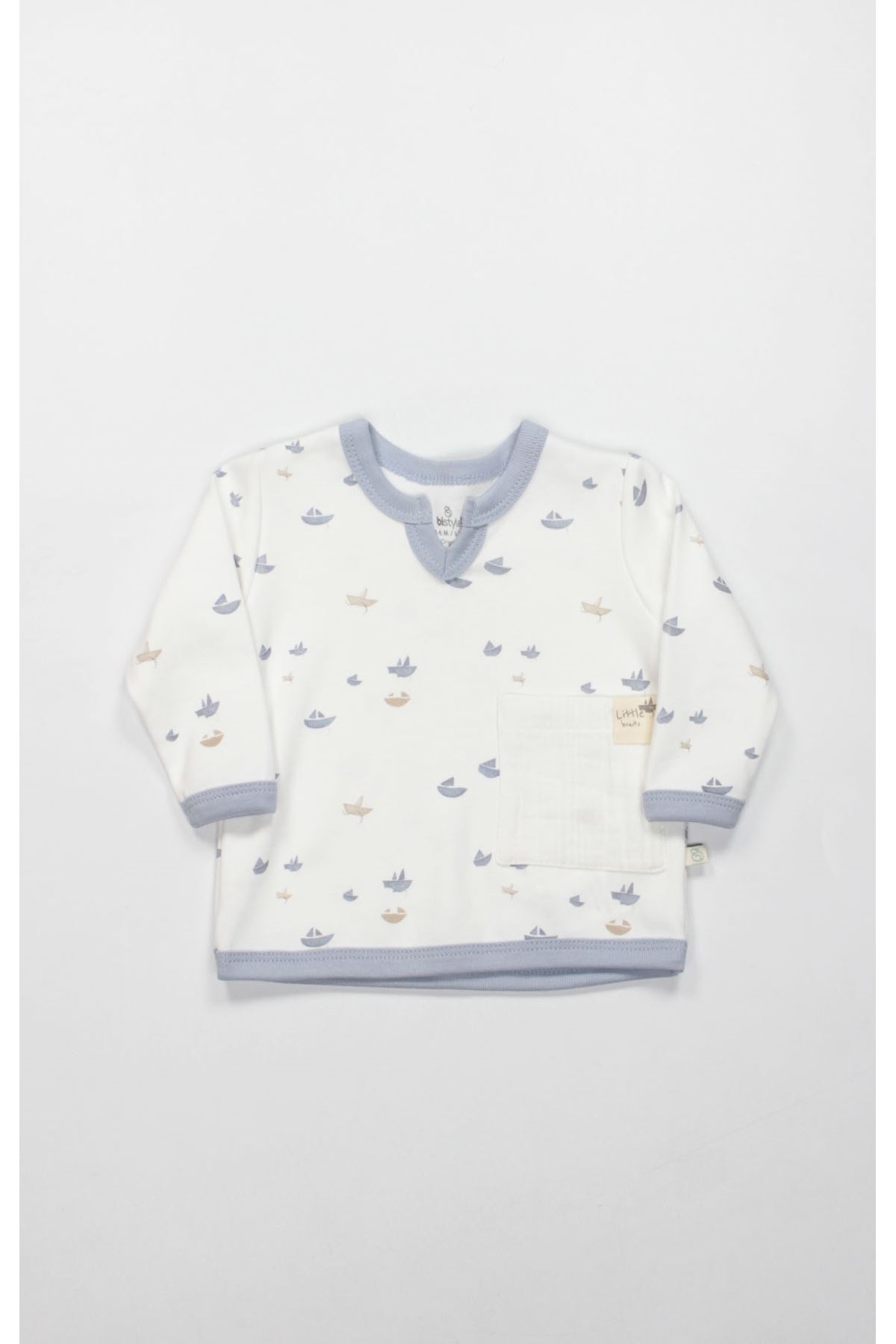 Bistyle 2li Takım Little Boats 14127 Ekru