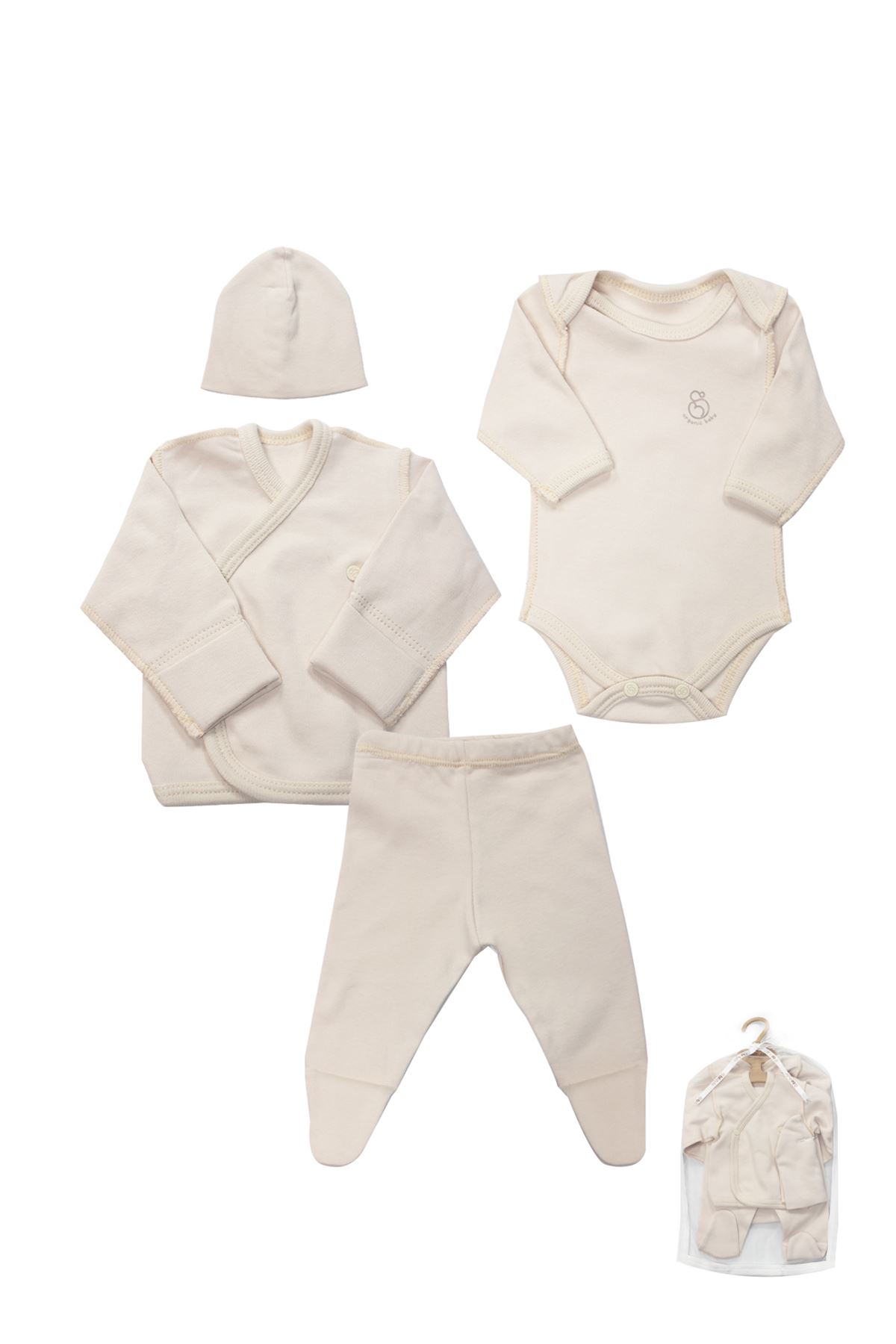 Bistyle 4Lü Prematüre Hastane Çıkışı Hello Family 23101 Bej