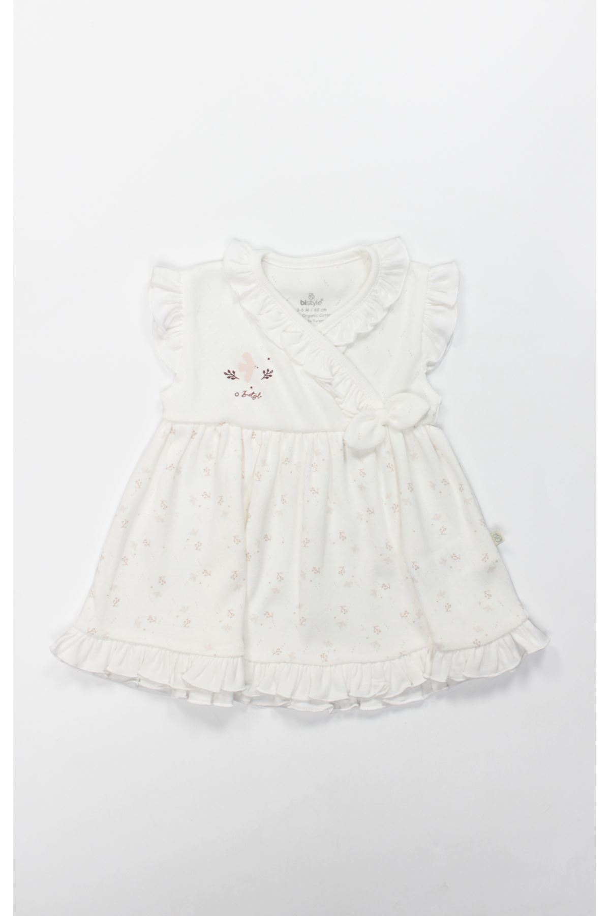 Bistyle Elbise Yarım Kol Morning Sun 21106 Ekru