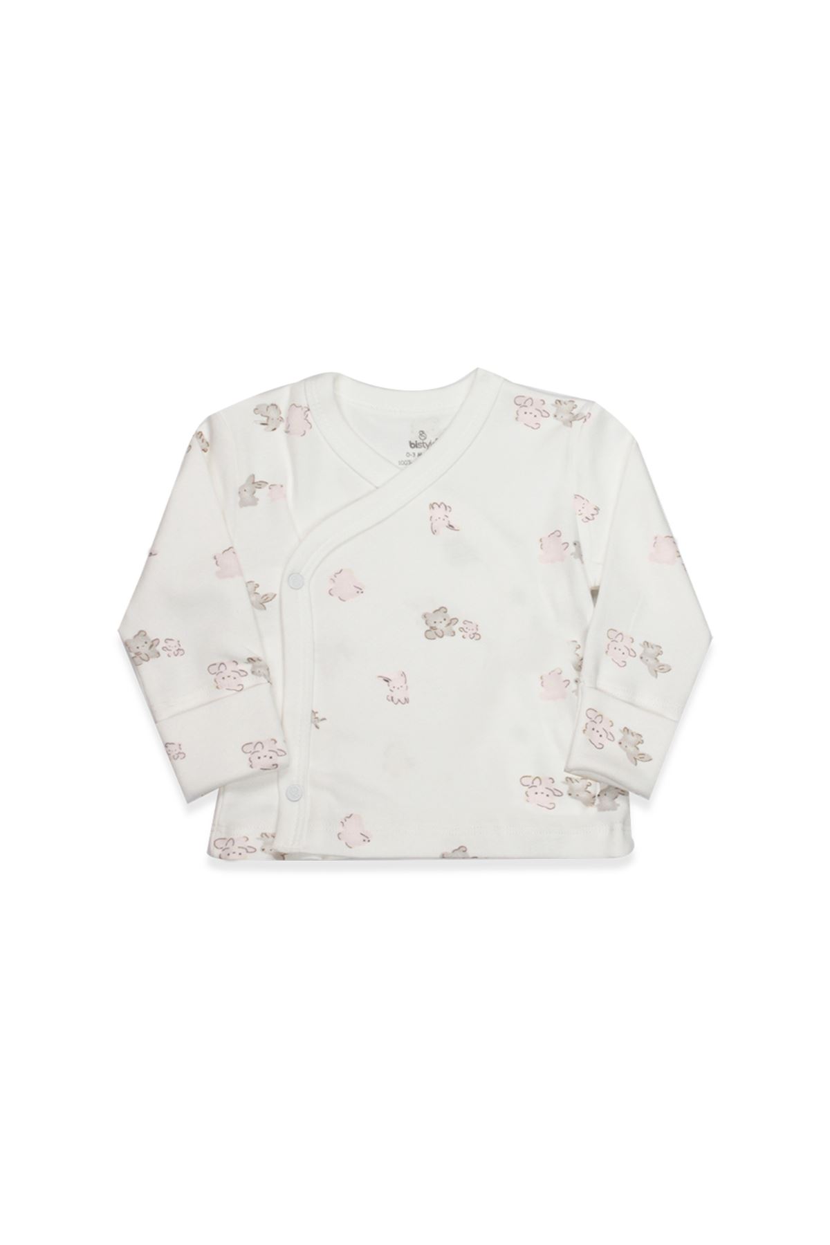 Bistyle 3lü Zıbın Takım Love You Family 13122 Pudra