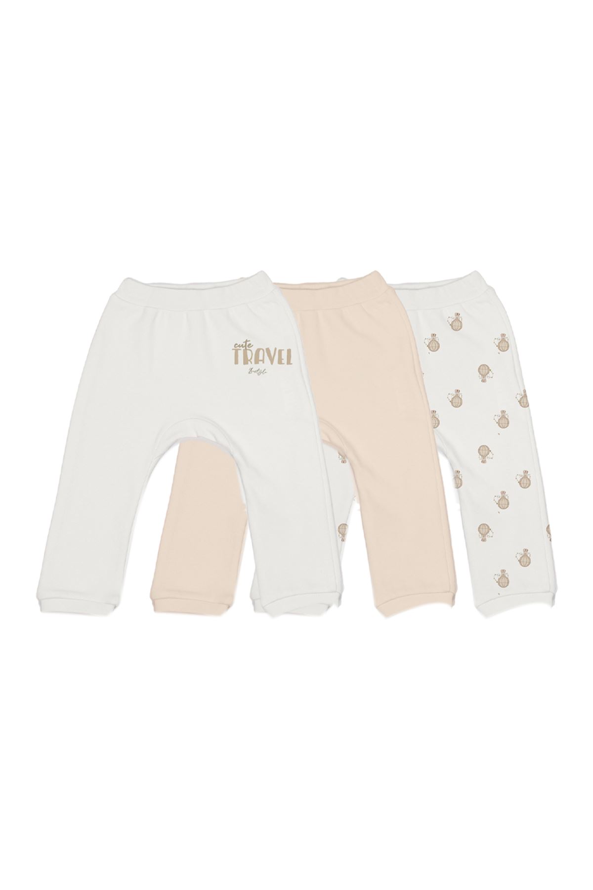 Bistyle 3lü Patiksiz Alt Travel Clasic Kutulu 16185 Ekru