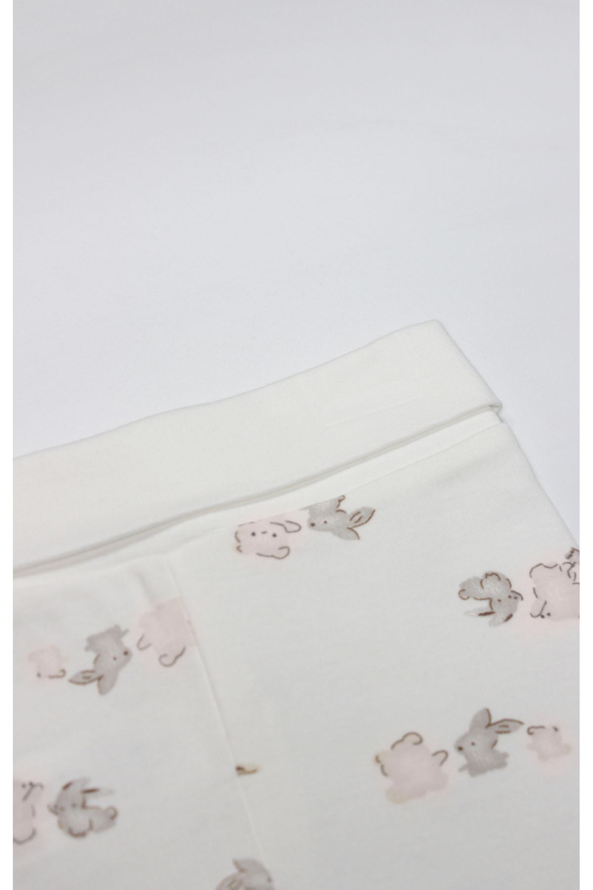 Bistyle Patikli Alt Love You Family 16150 Pudra