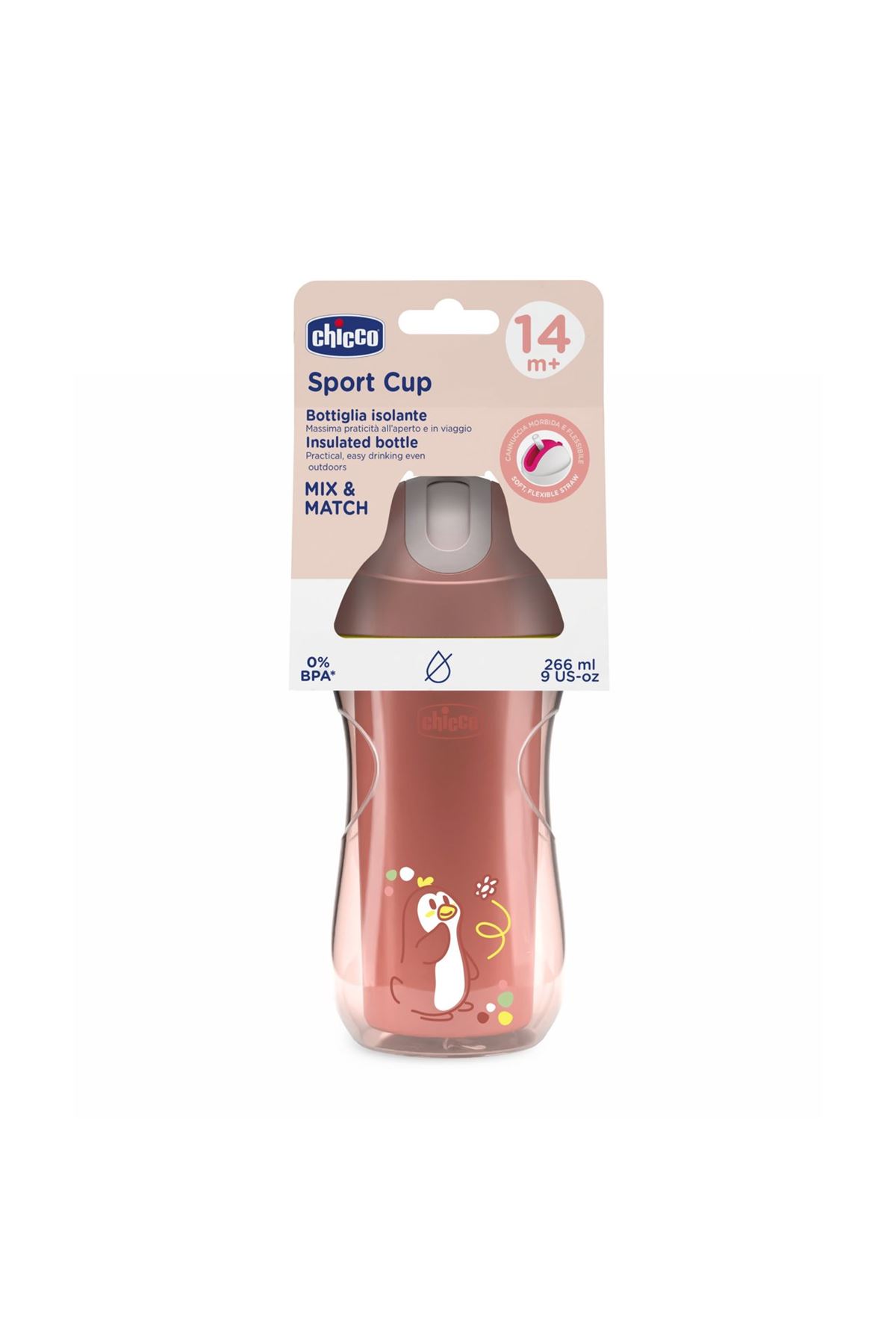 Chicco Sport Pipetli Bardak 14 Ay+ Kız