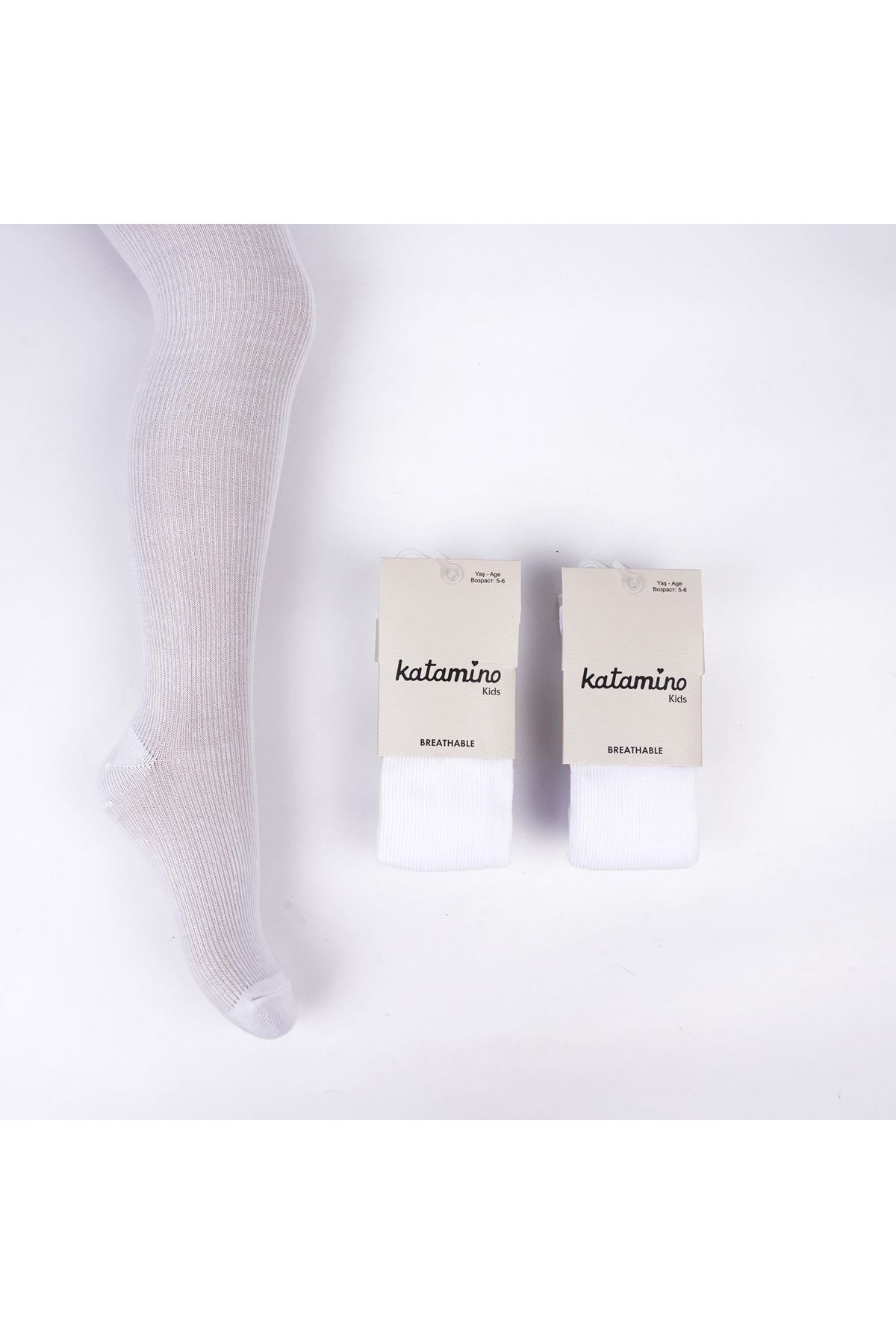 Artı Alago Kız Külotlu Çorap 300422 Beyaz