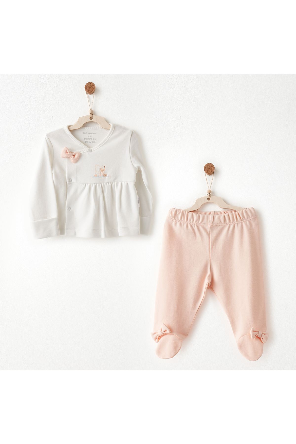 Andywawa AC26534 Little Swan Love 2li Takım Salmon