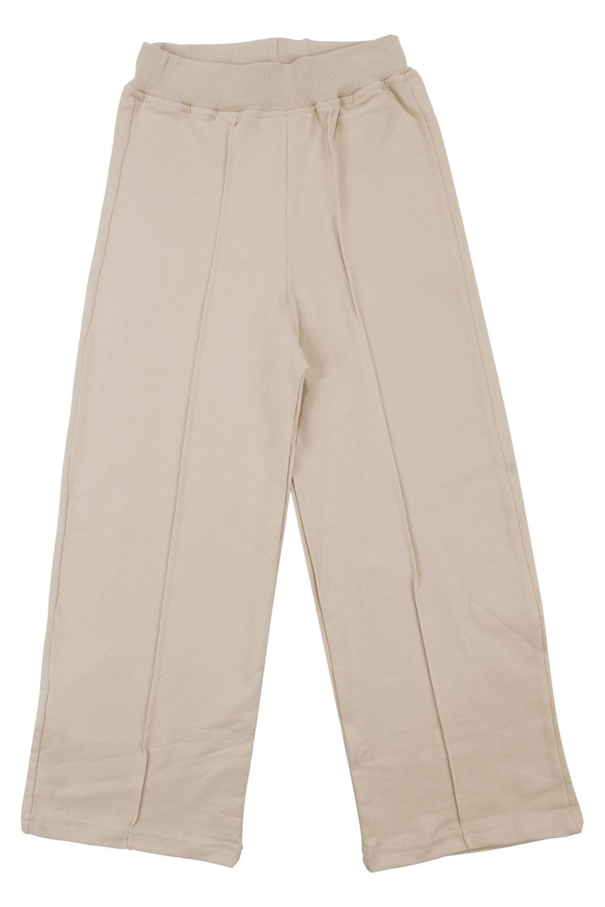 Kız Çocuk Bej Siyah Tüllü Çiçekli İncili 2'li Takım