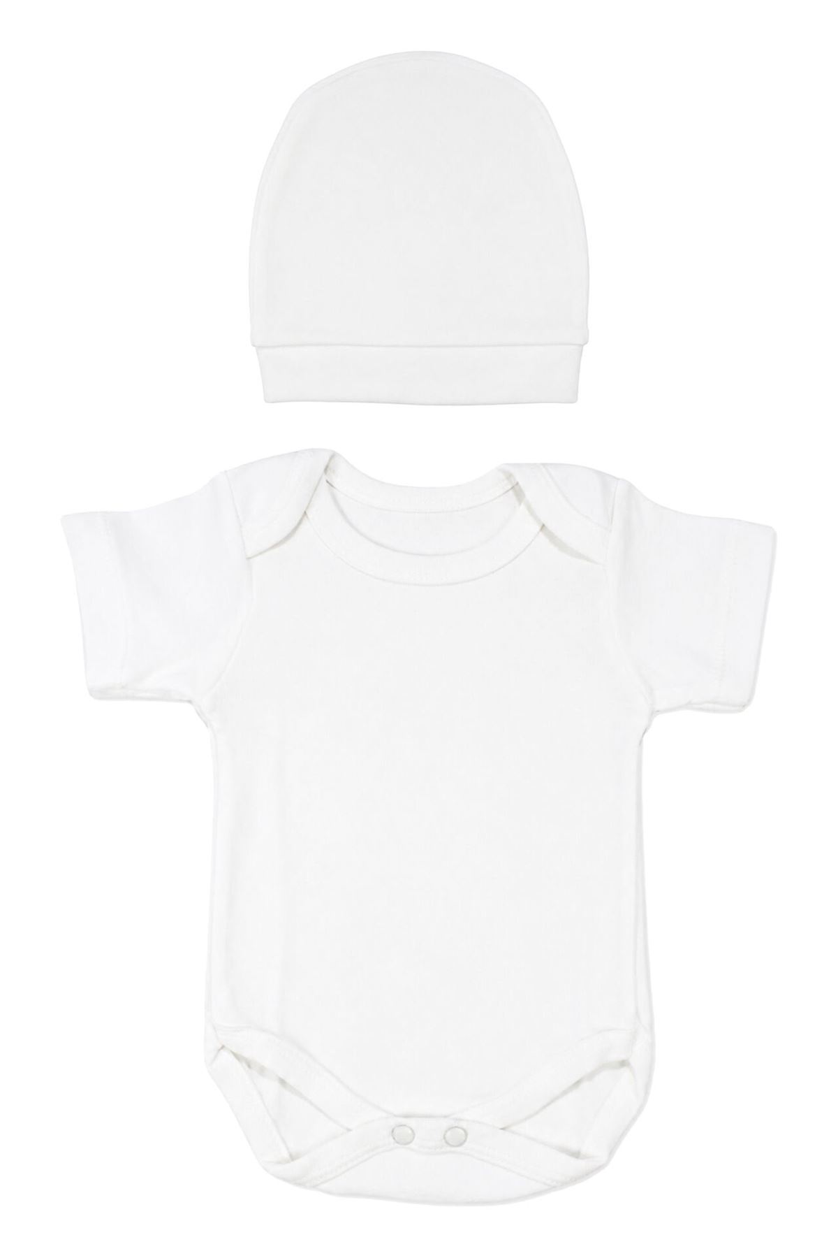 Unisex Ekru Naturel %100 Pamuk 10 Parça Hastane Çıkış Seti