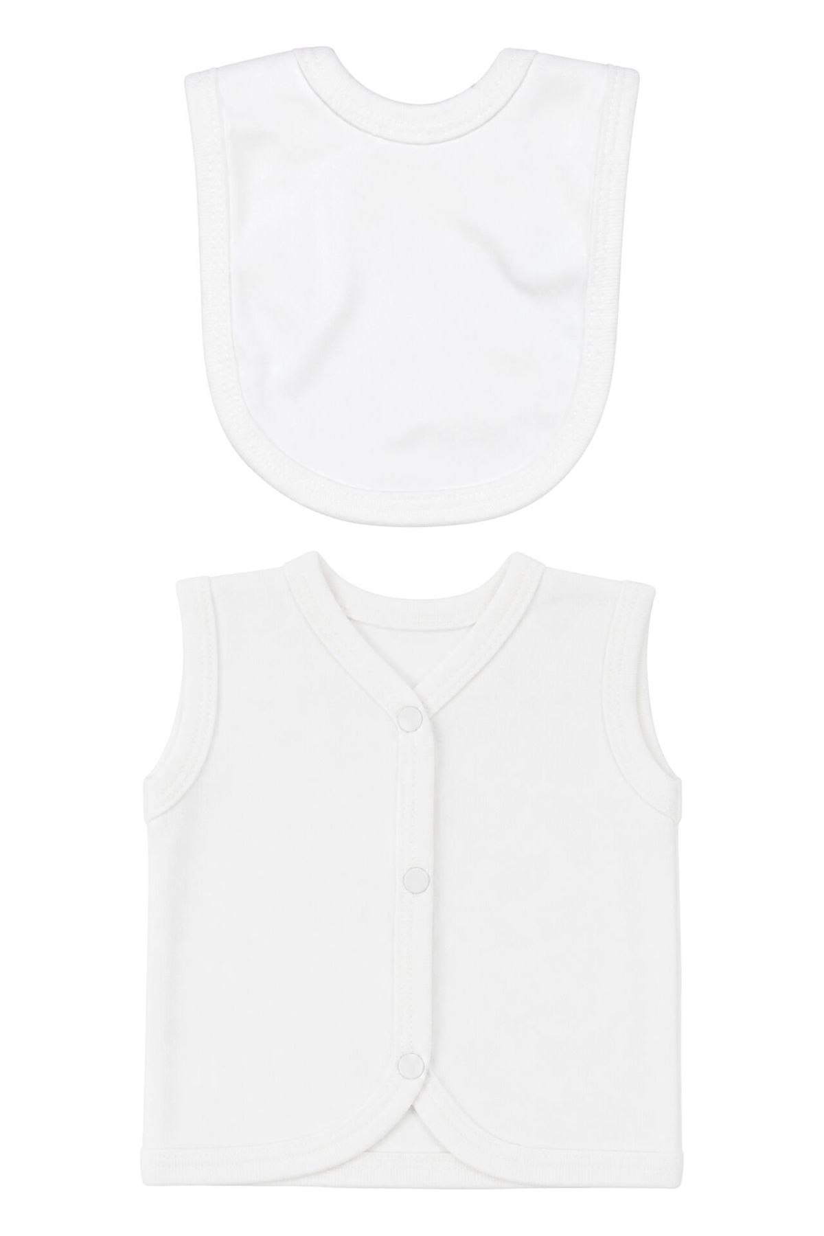 Unisex Ekru Naturel %100 Pamuk 10 Parça Hastane Çıkış Seti