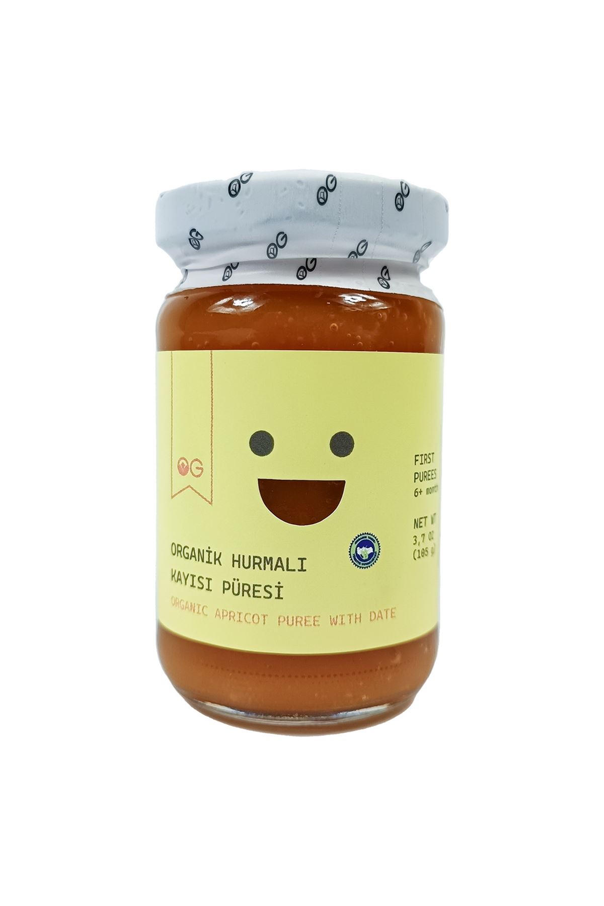 OG Natural Organik Hurmalı Kayısı Püresi 105 Gr