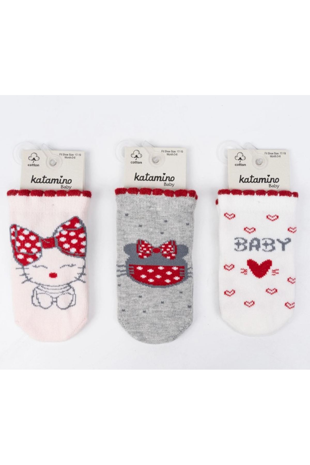 Katamino Pemba Kız Bebek Soket K46361 Asorti