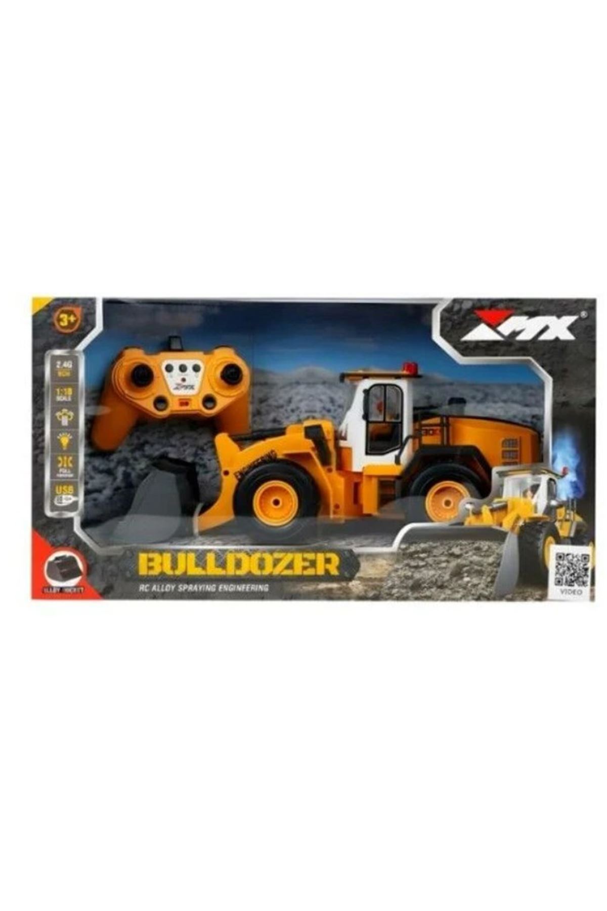 Seher 1:18 9 Kanal Alaşım Uzaktan Kumandalı Sprey Dozer