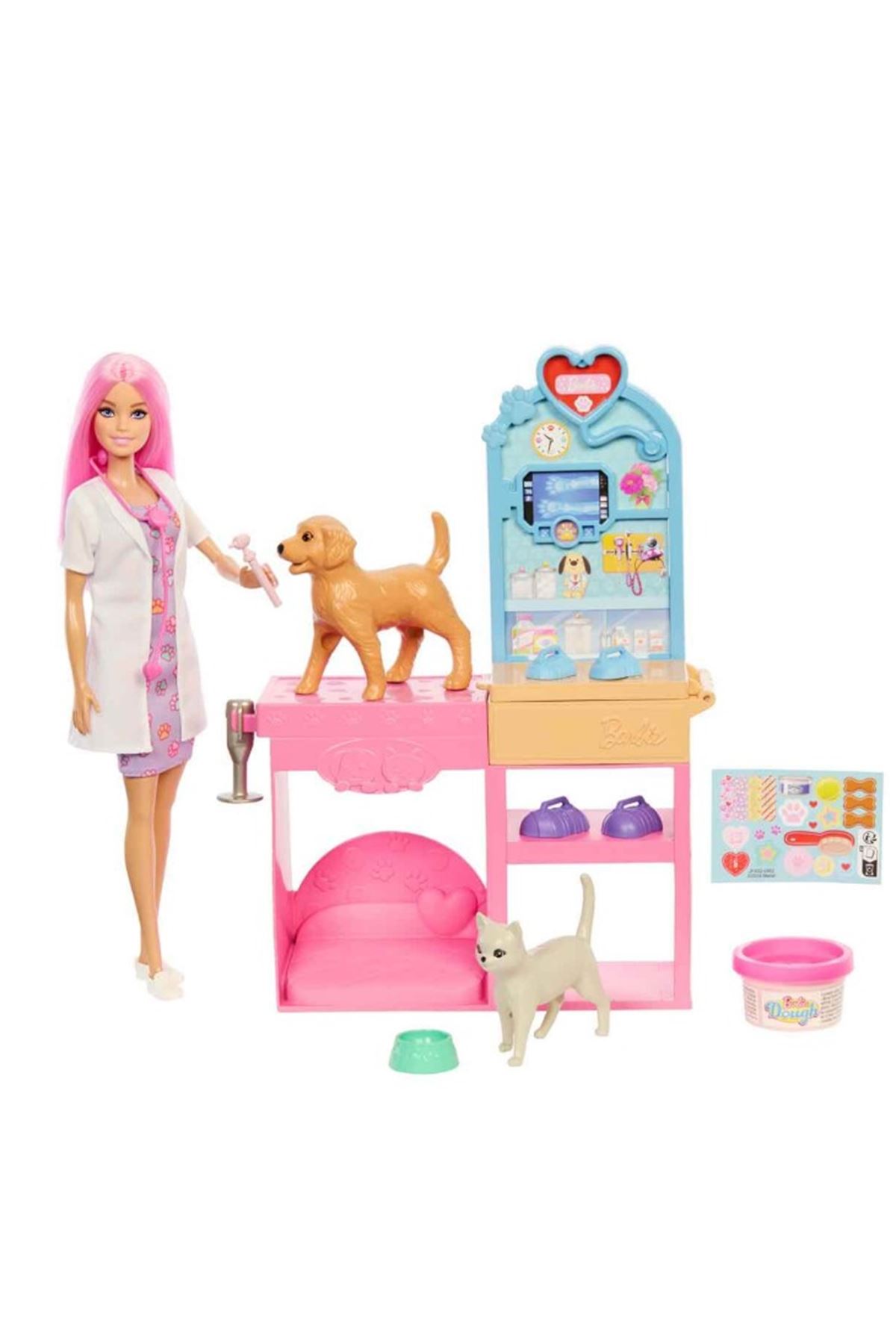 Barbie Veteriner Kliniği Bebek Aksesuarları JFX93