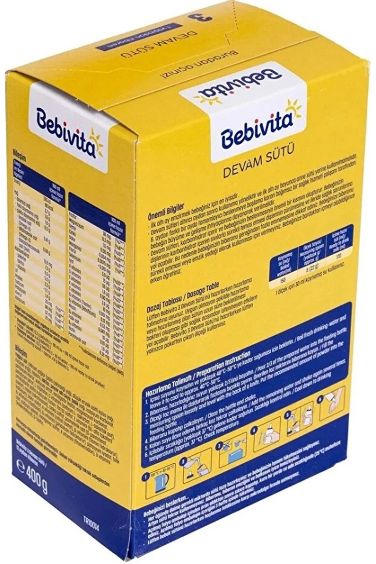 Bebivita Bebek Devam Sütü 3 400 Gr