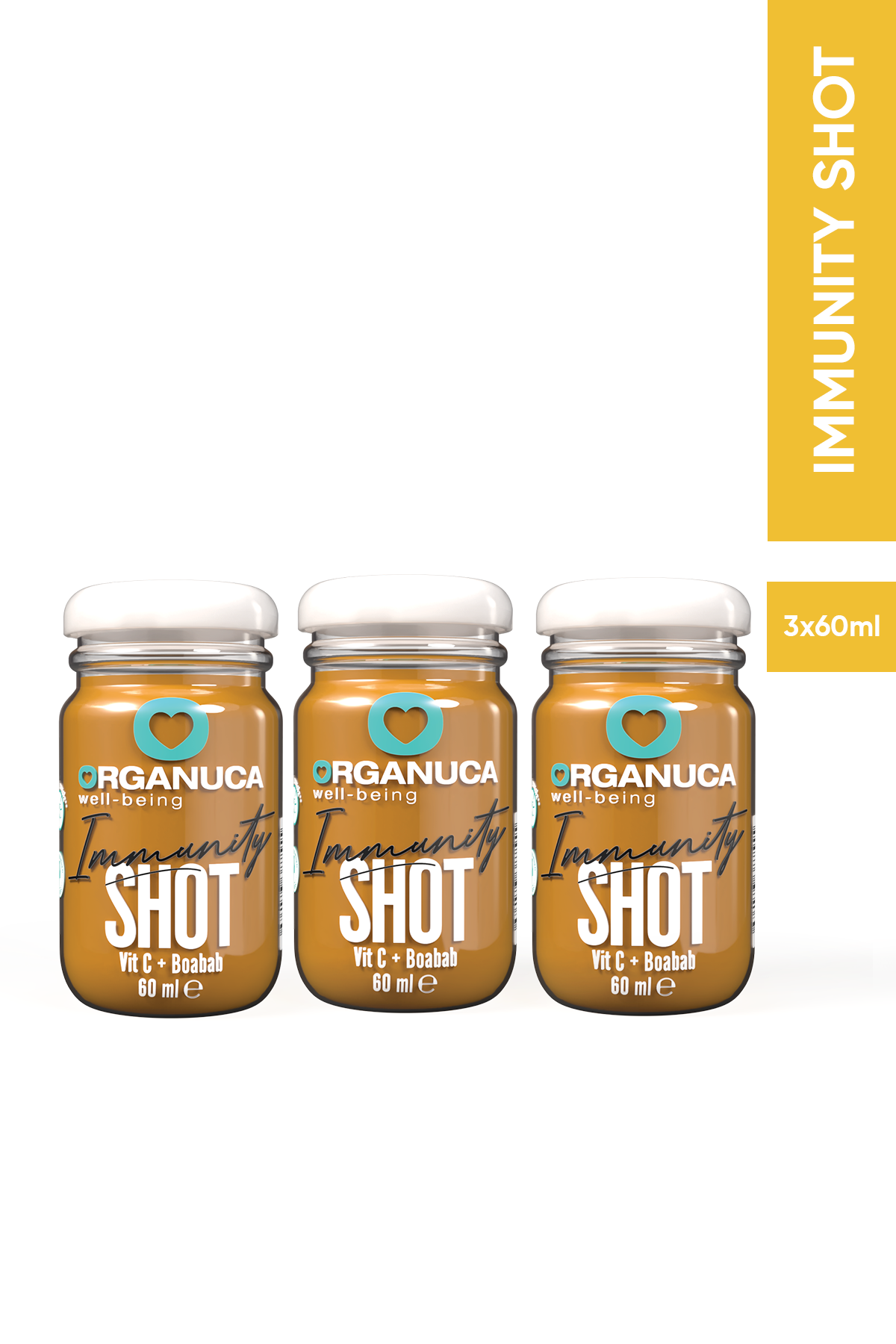 Organuca 3lü Immunıty Shot 60ml (C vitamini + Baobab 1000 mg)