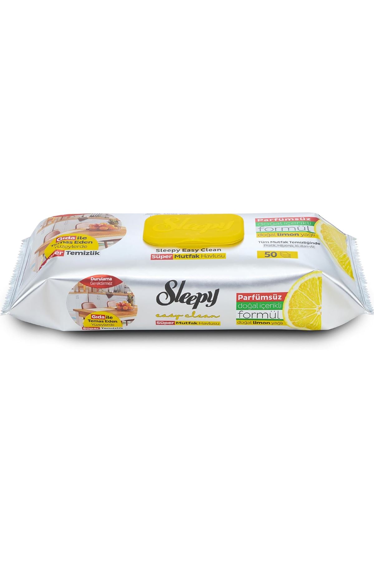 Sleepy Mutfak Temizlik Havlusu 50 Adet Limon