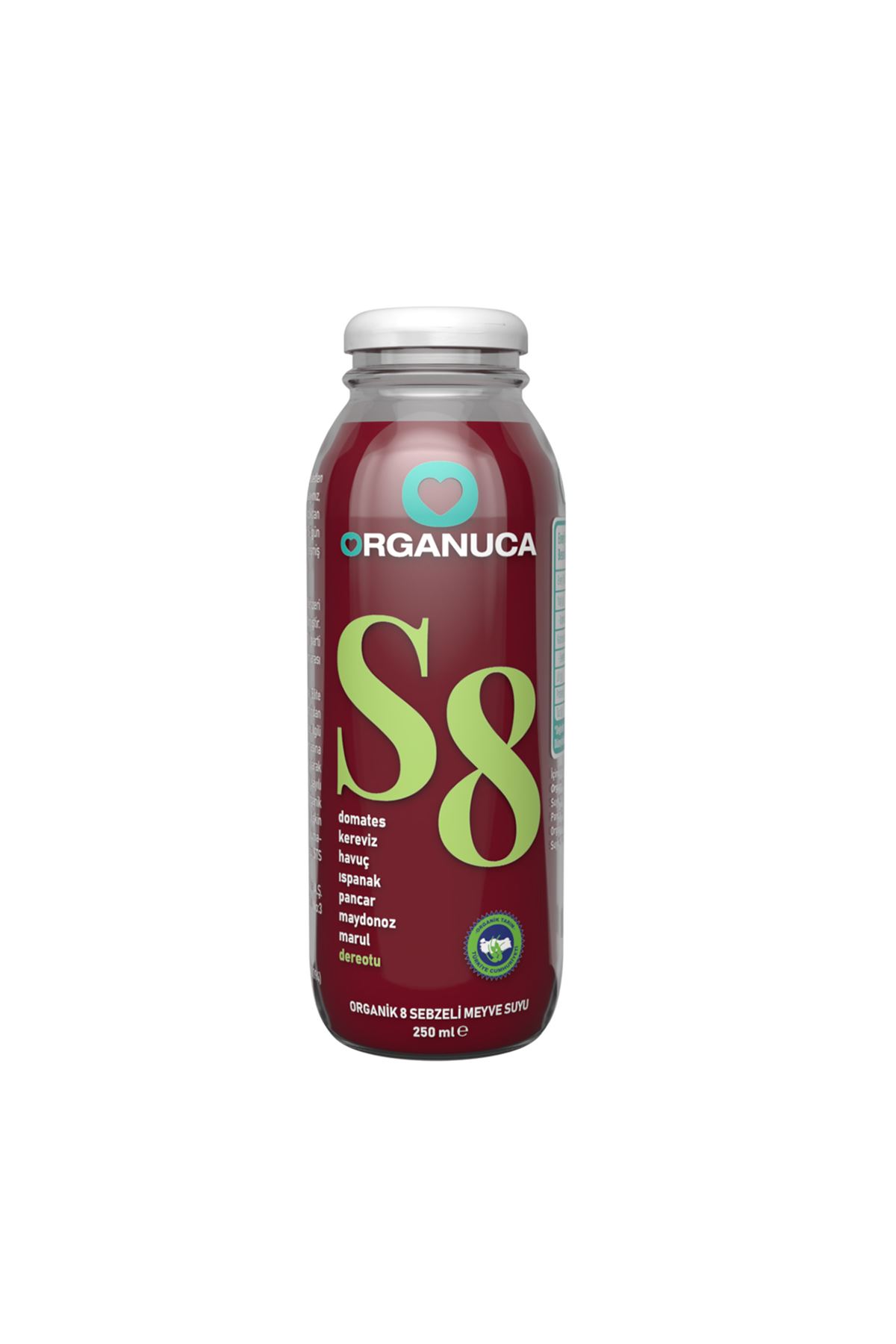 Organuca Organik S8 Meyve & Sebze Suyu 250ml