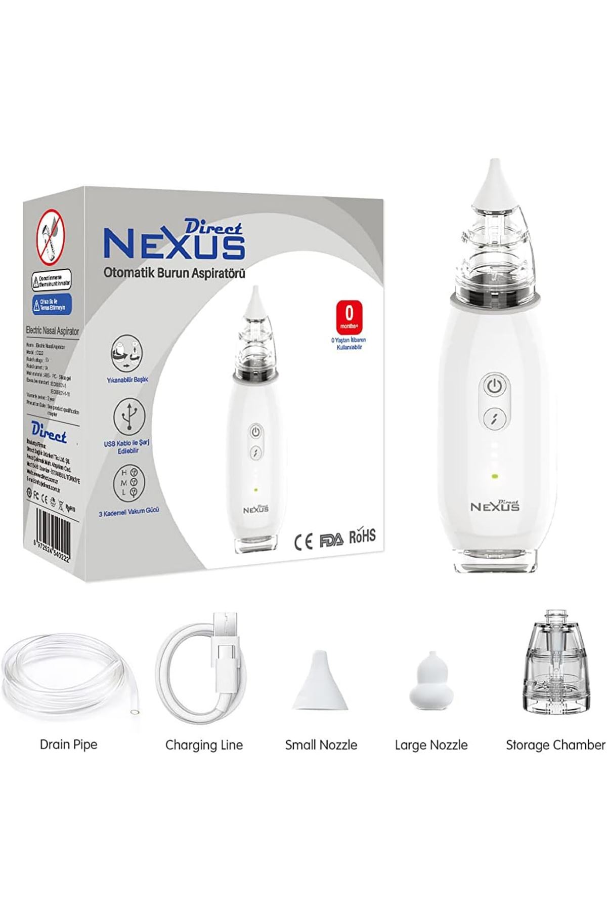 Direct Nexus Elektrikli Burun Aspiratörü