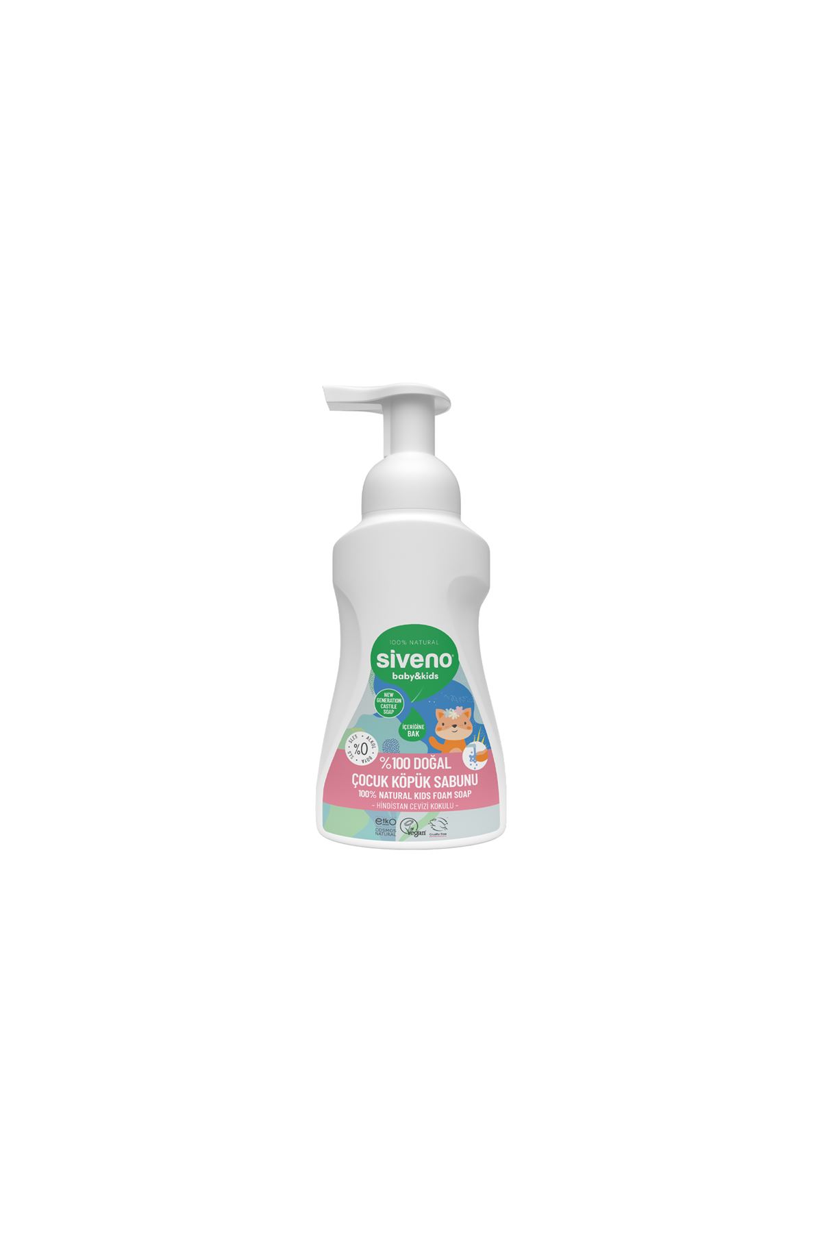 Siveno %100 Doğal Zeytinyağlı Kids Köpük Sabun 250 ml
