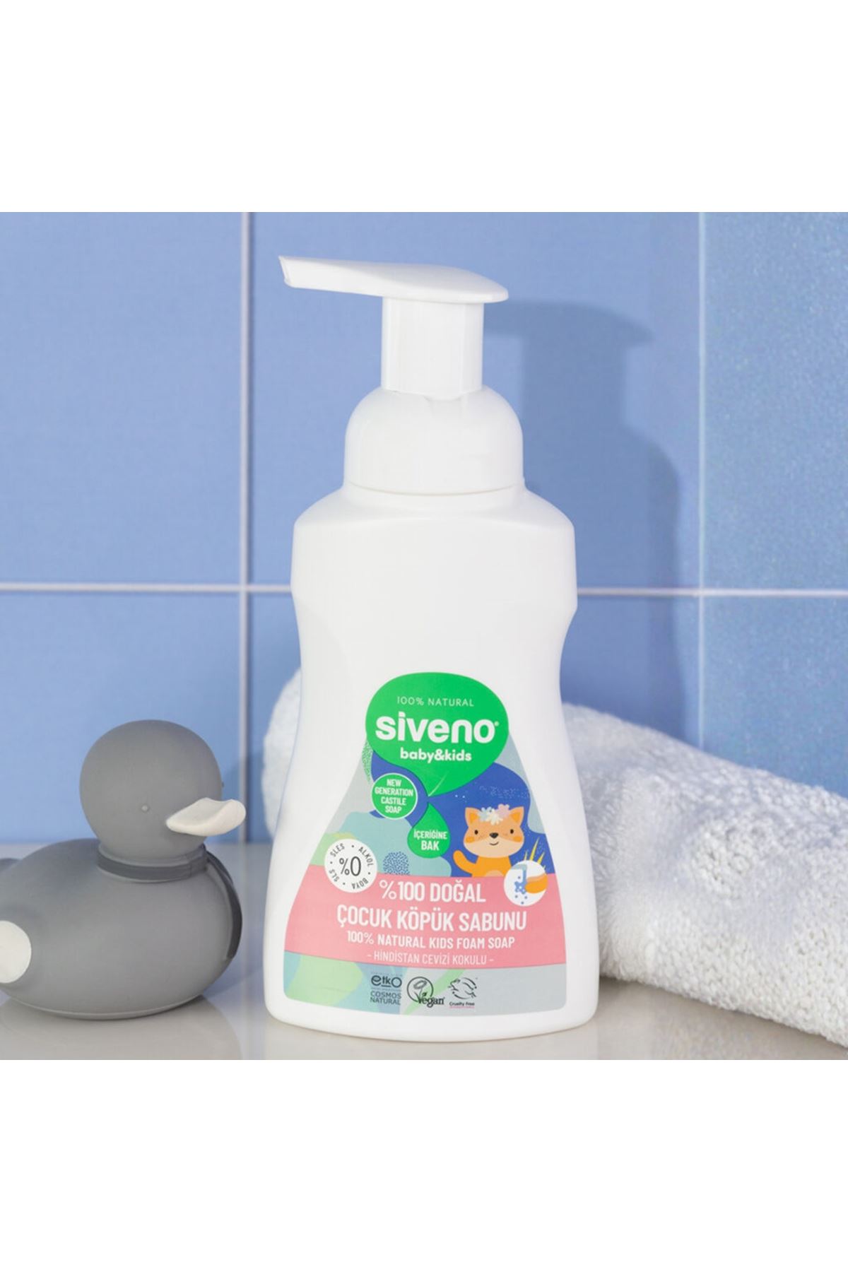 Siveno %100 Doğal Zeytinyağlı Kids Köpük Sabun 250 ml