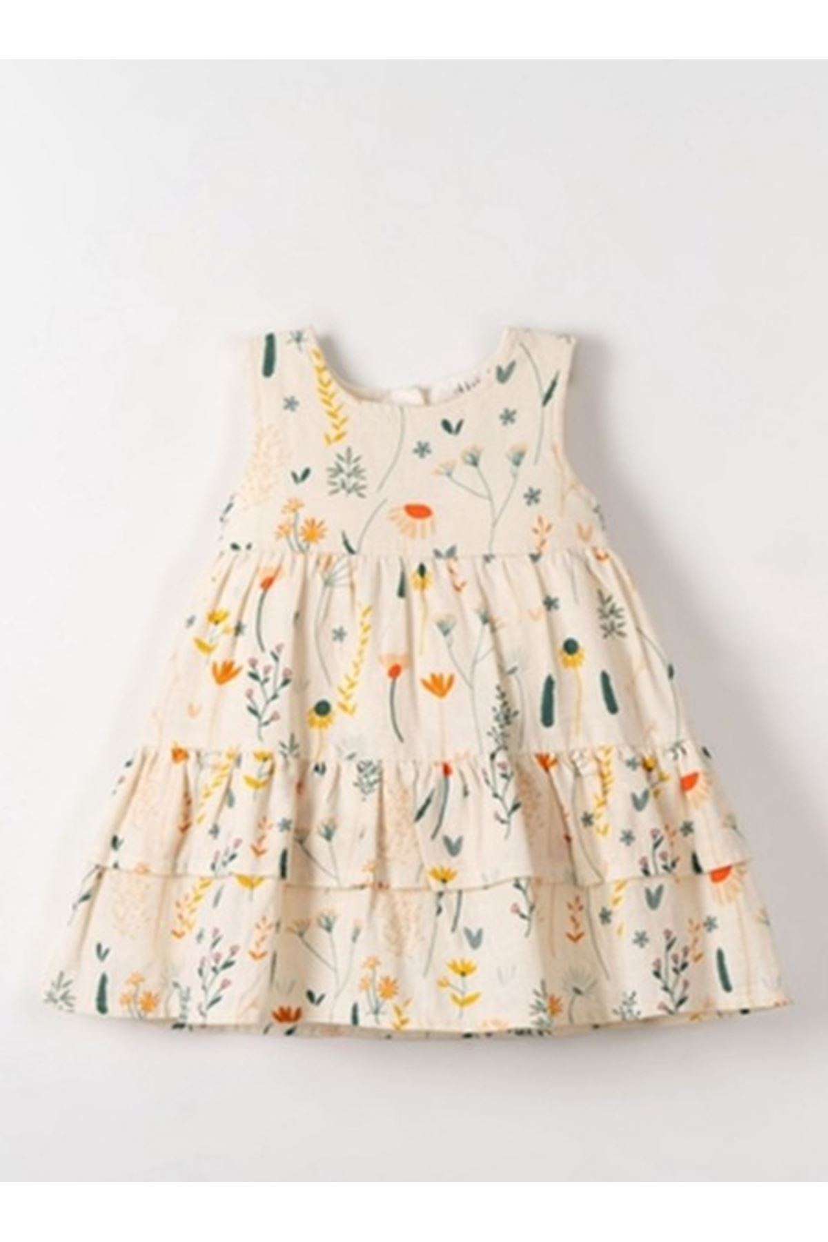 NK Sunflower Elbise 71603 Krem