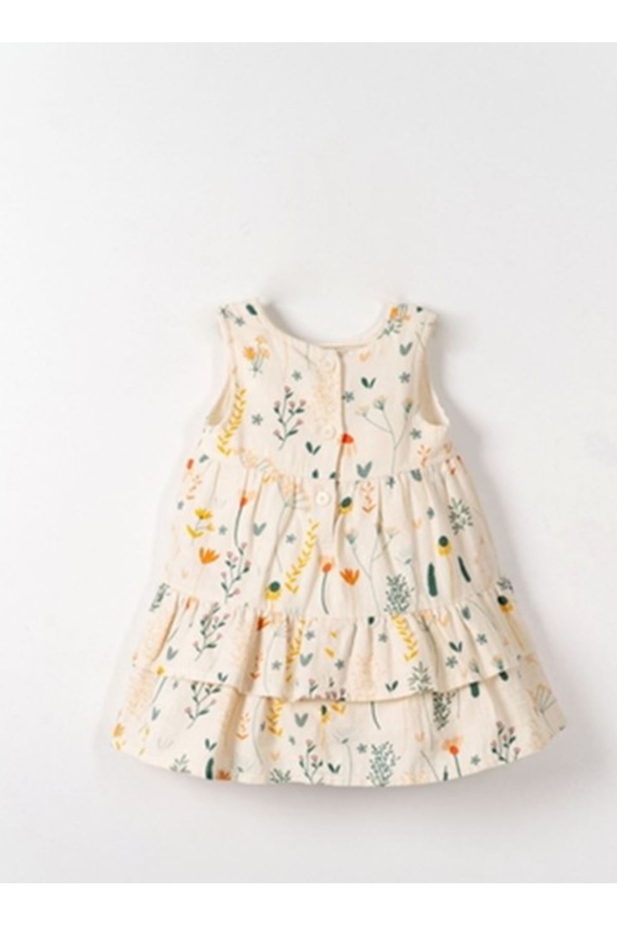 NK Sunflower Elbise 71603 Krem