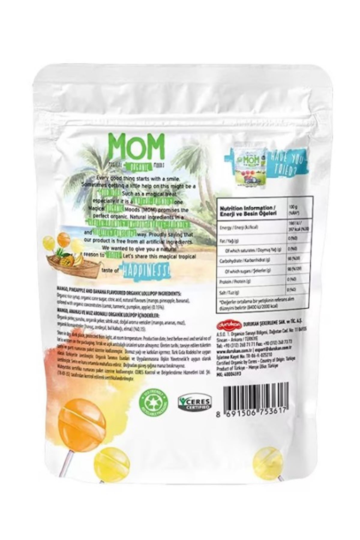 OG Natural Mom Organik Lolipop Tropikal