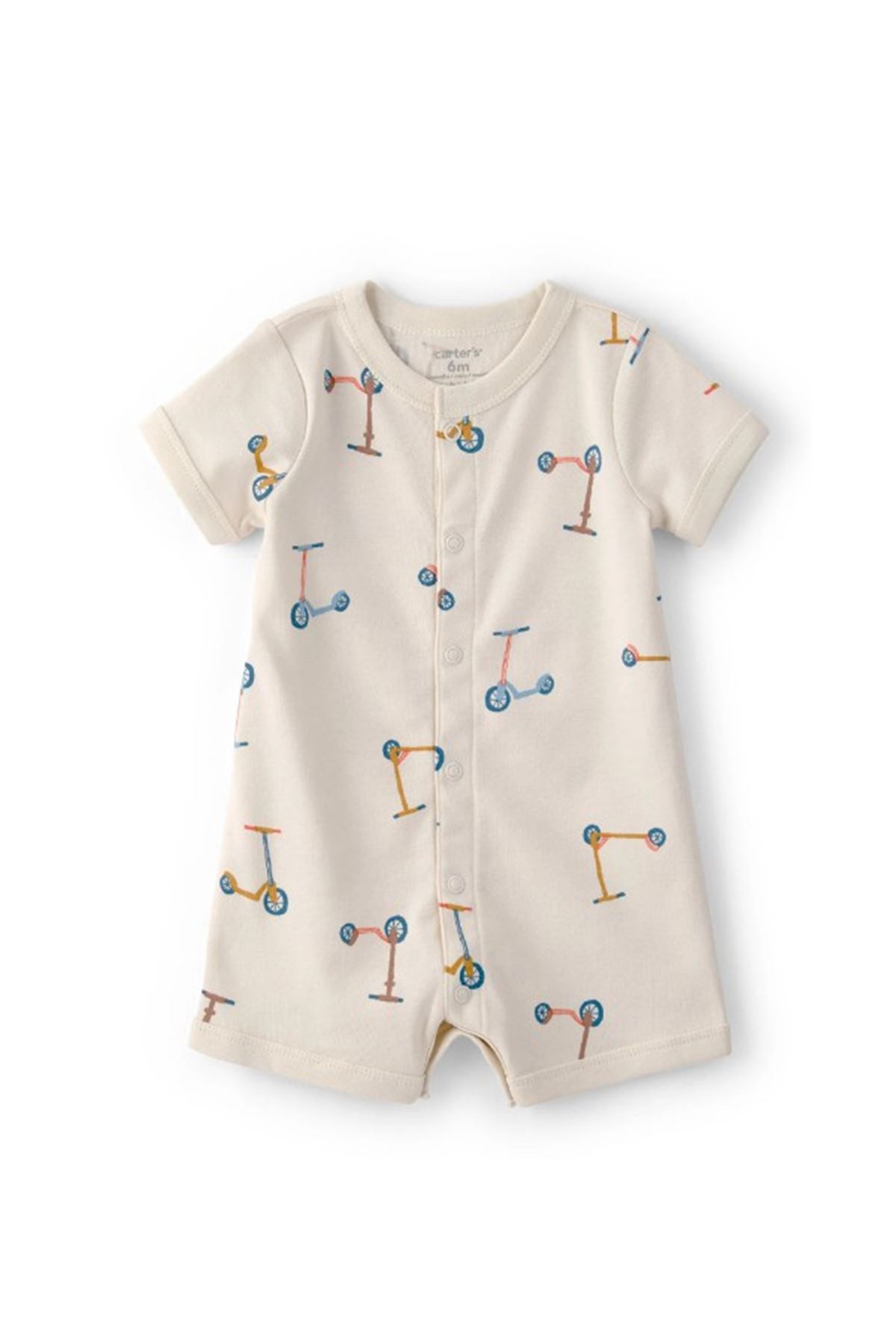 Carters Erkek Bebek Kısa Tulum 1U269010 Bej